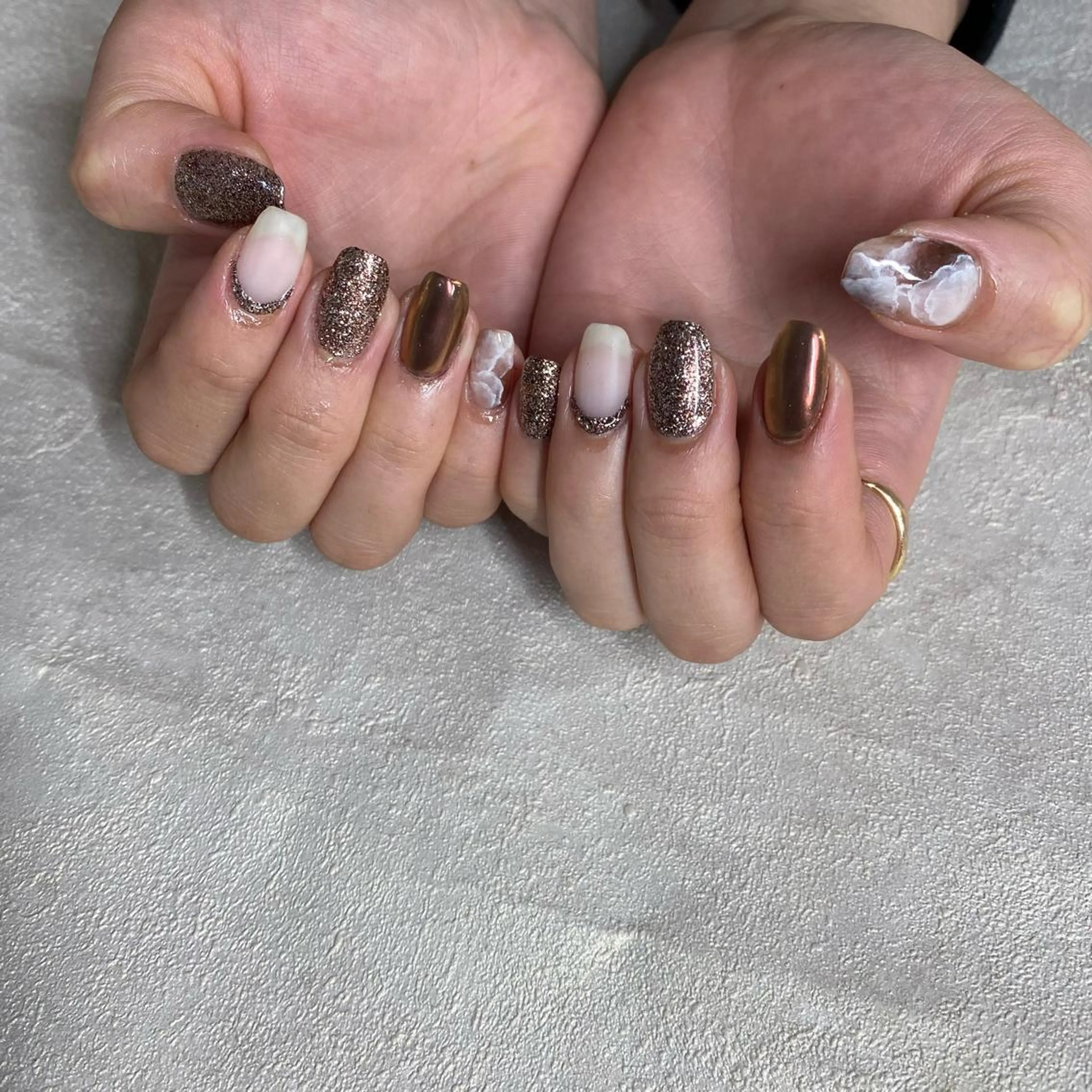 ネイル Amber21.所属・Nagahama Akariのネイルデザイン