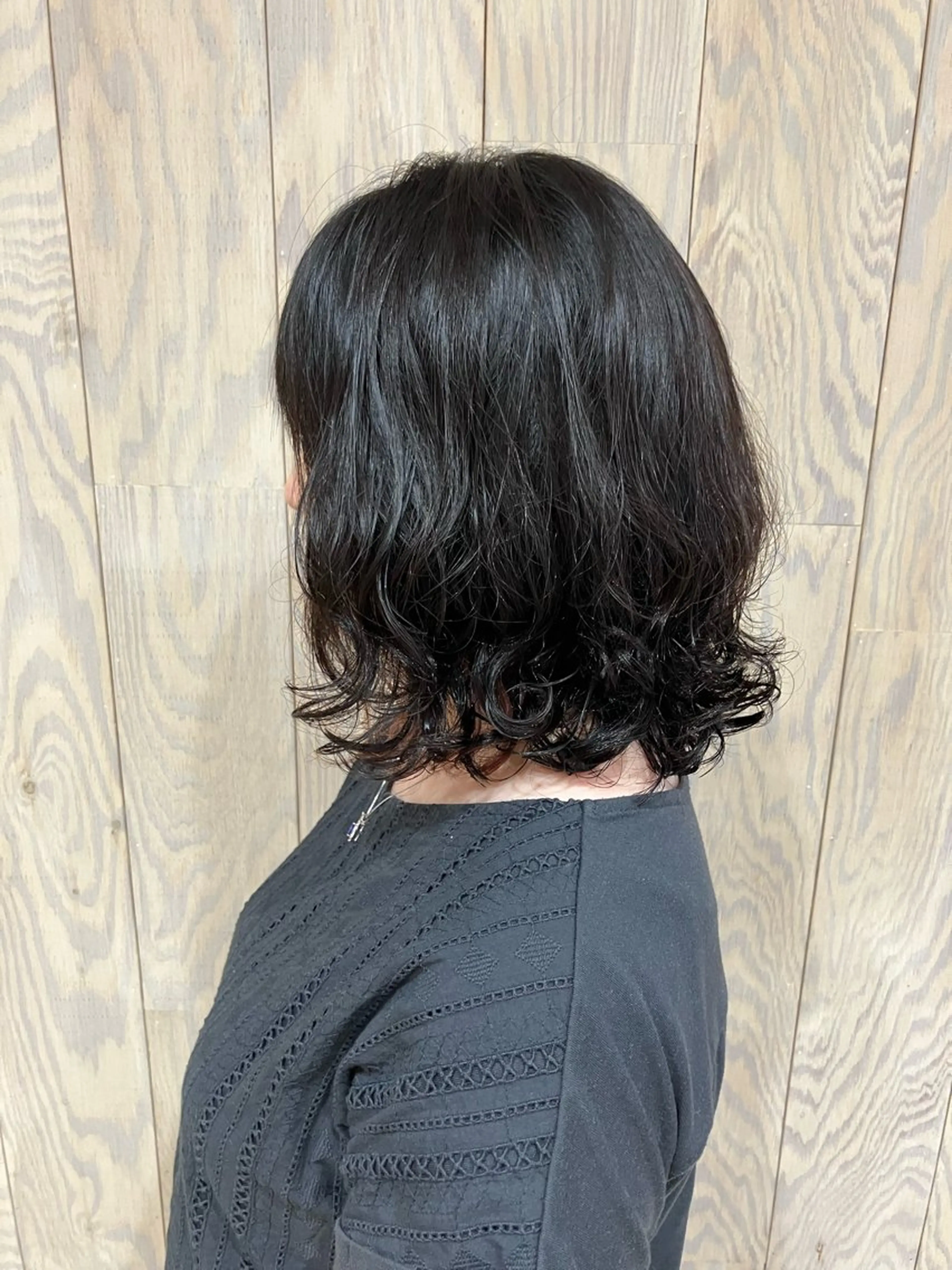 ミディアム パーマ hair trees所属・trife美容師 KAZUMIのヘアスタイル