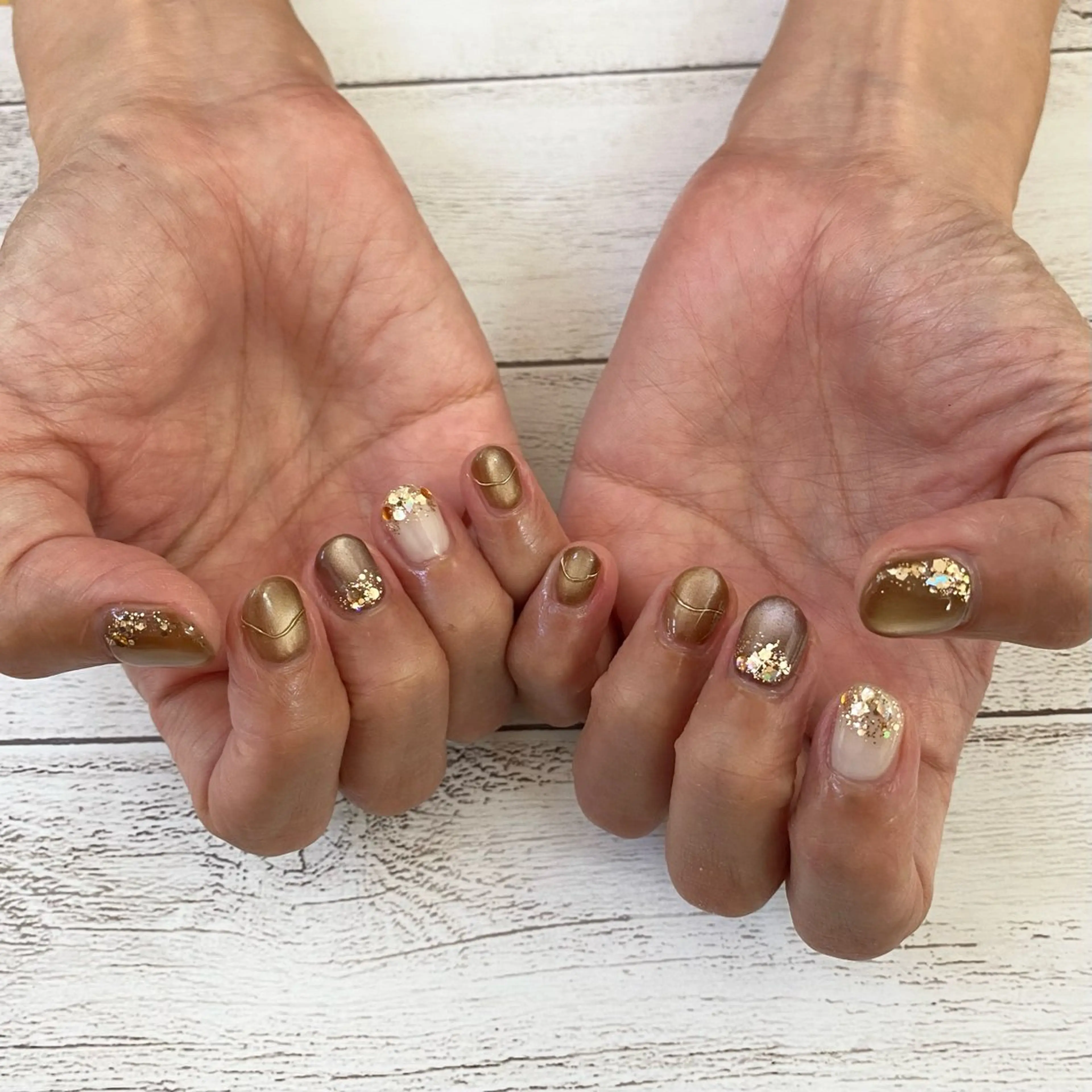 ネイル マグネットネイル ハンドネイル nail salon muuのネイルデザイン