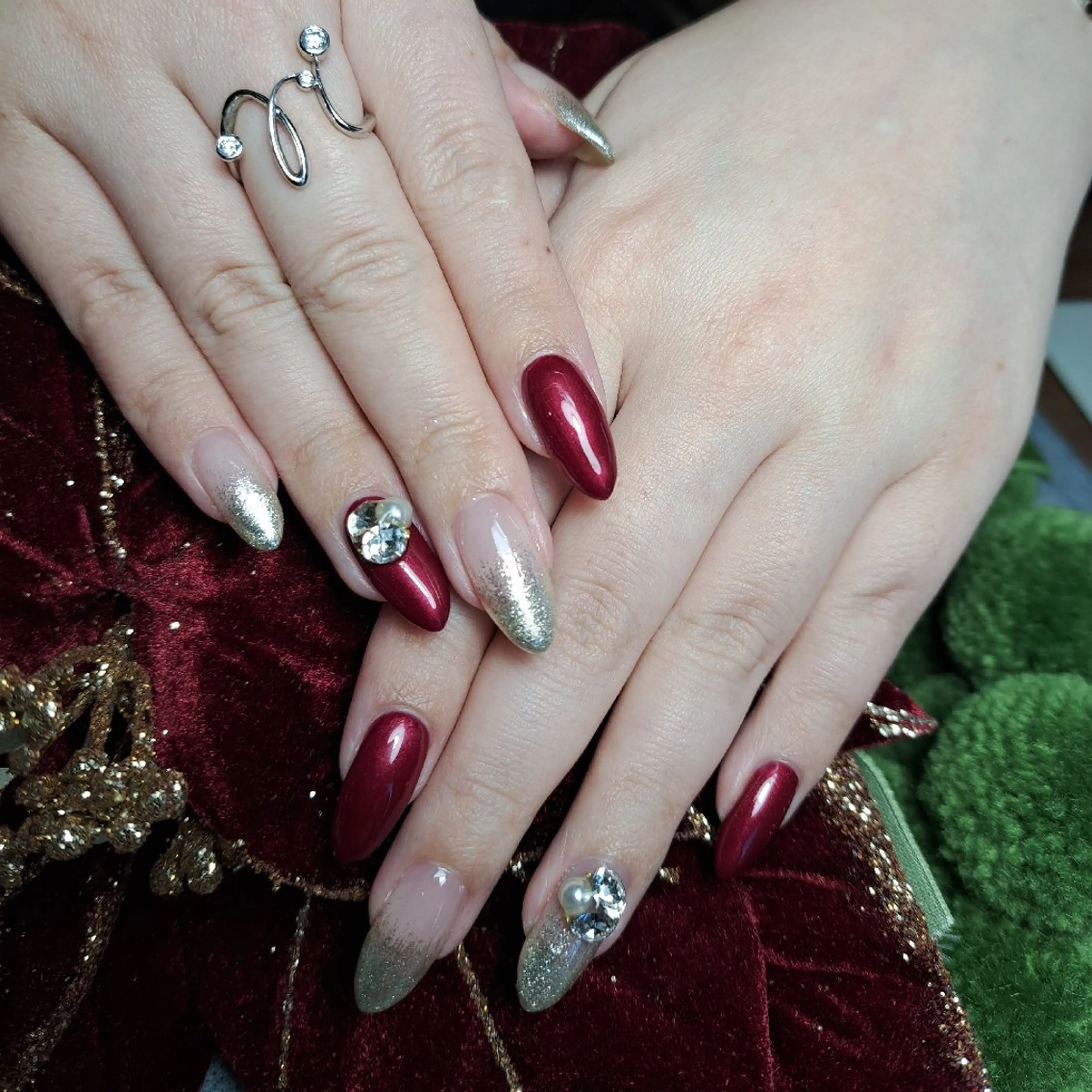 ネイル 冬ネイル クリスマス HAYASHI  Nのネイルデザイン