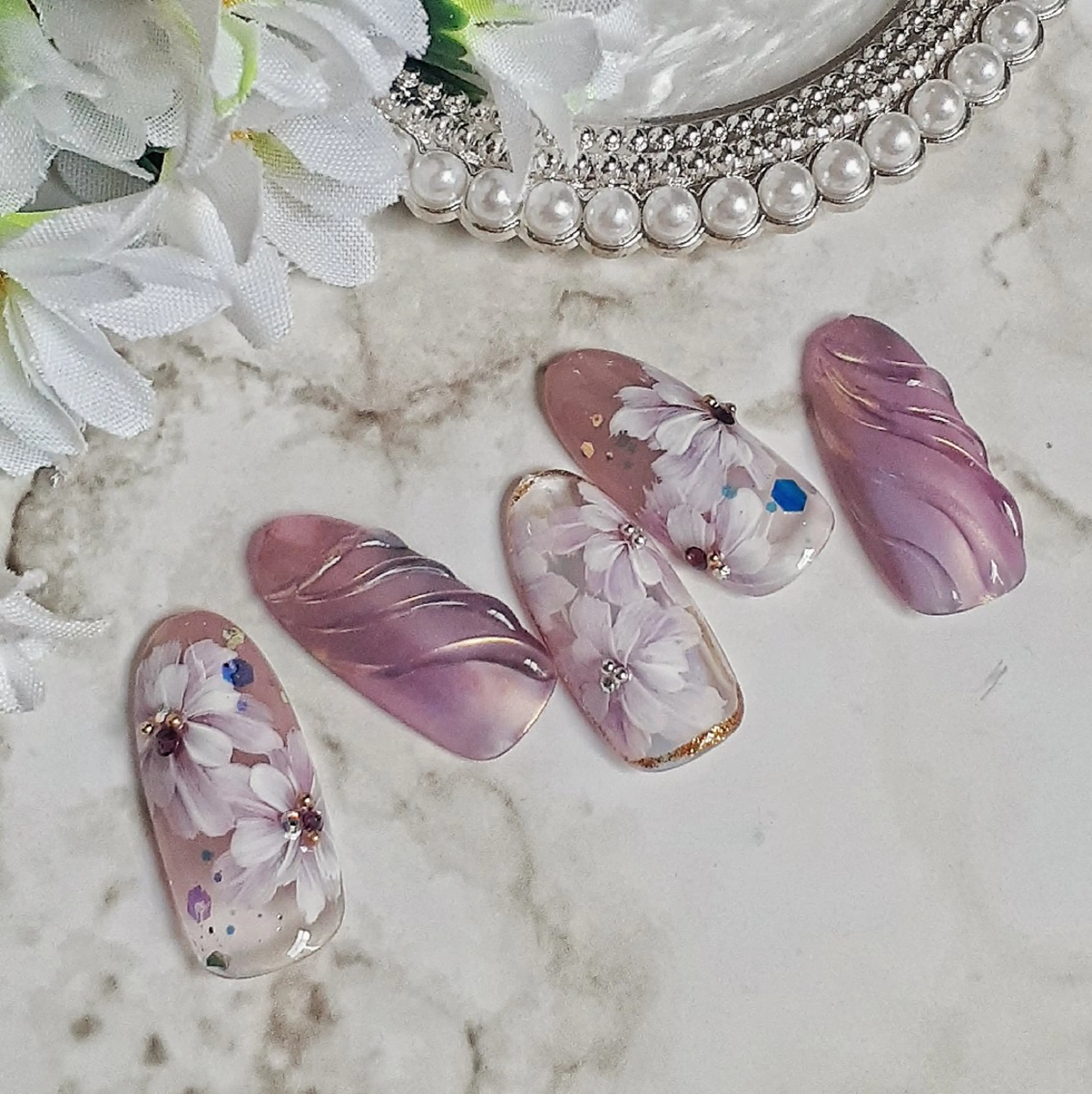 ネイル フラワーネイル 池元 真由美のネイルデザイン