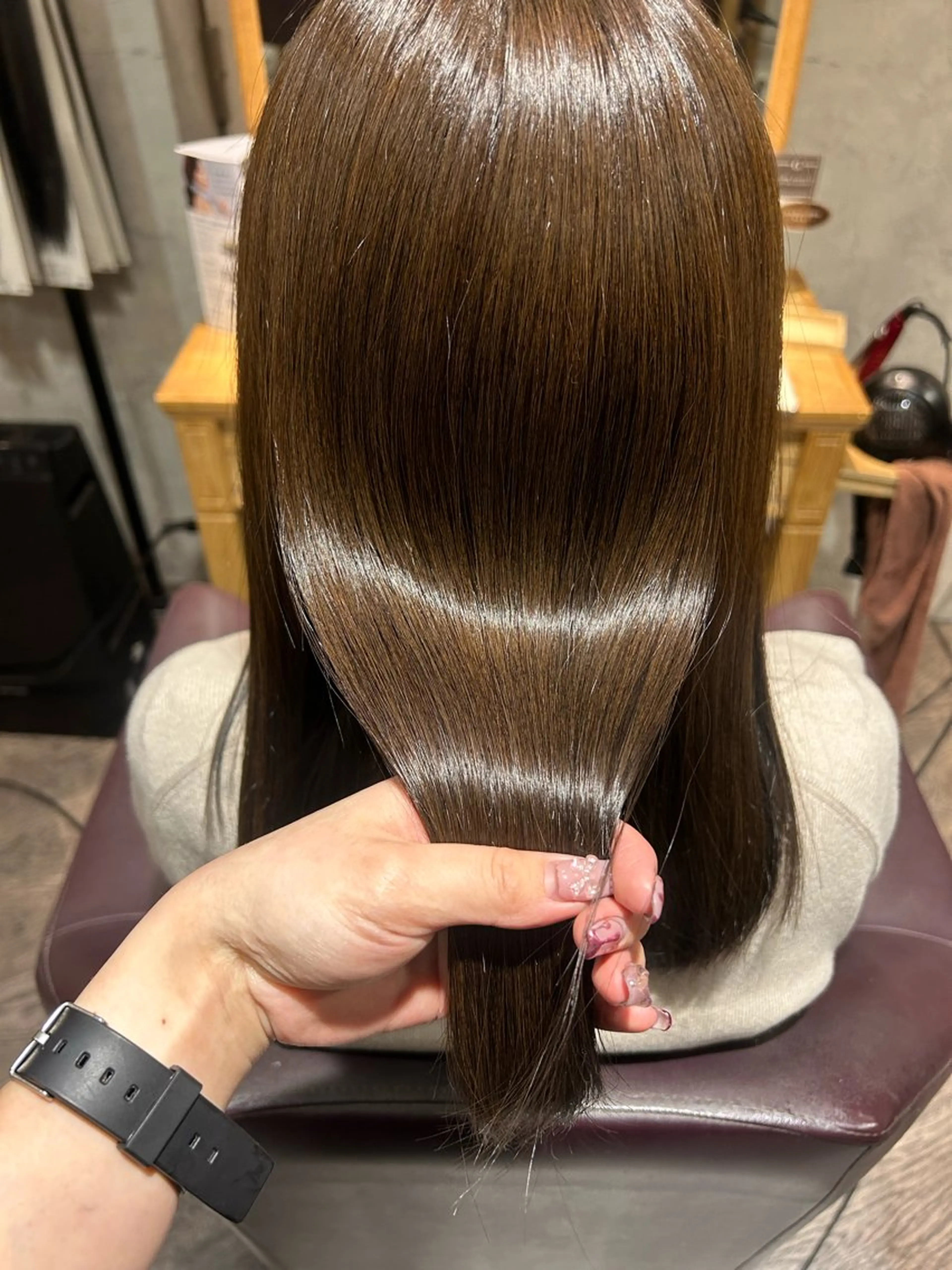 ミディアム カラー ブラウンカラー チョコレートブラウン パーソナルカラー 診断🍀マリンのヘアスタイル