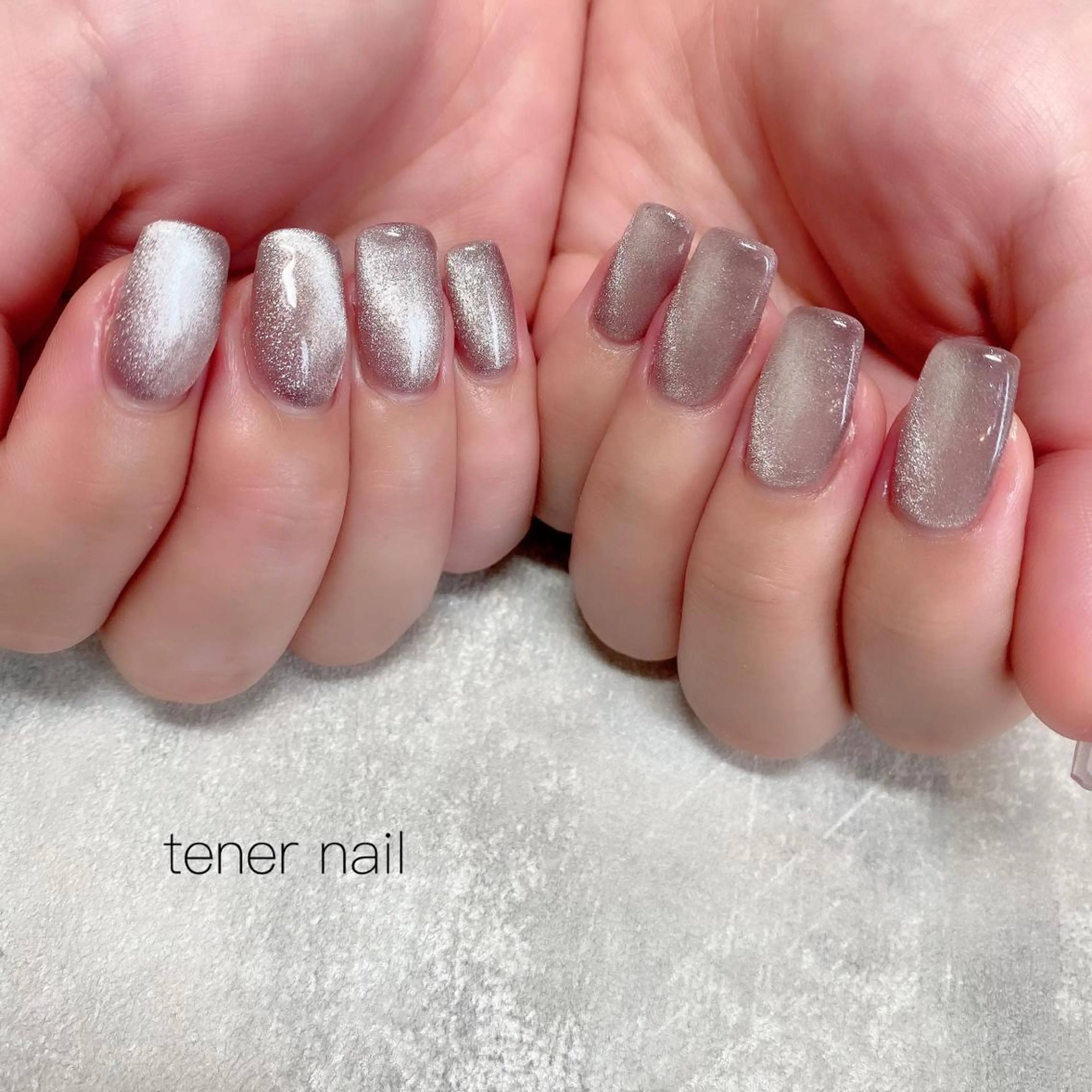 ネイル マグネットネイル マグネットワンカラー ワンカラーネイル スカルプネイル tener  nail  テネルネイル所属・テネルネイル tener nailのネイルデザイン