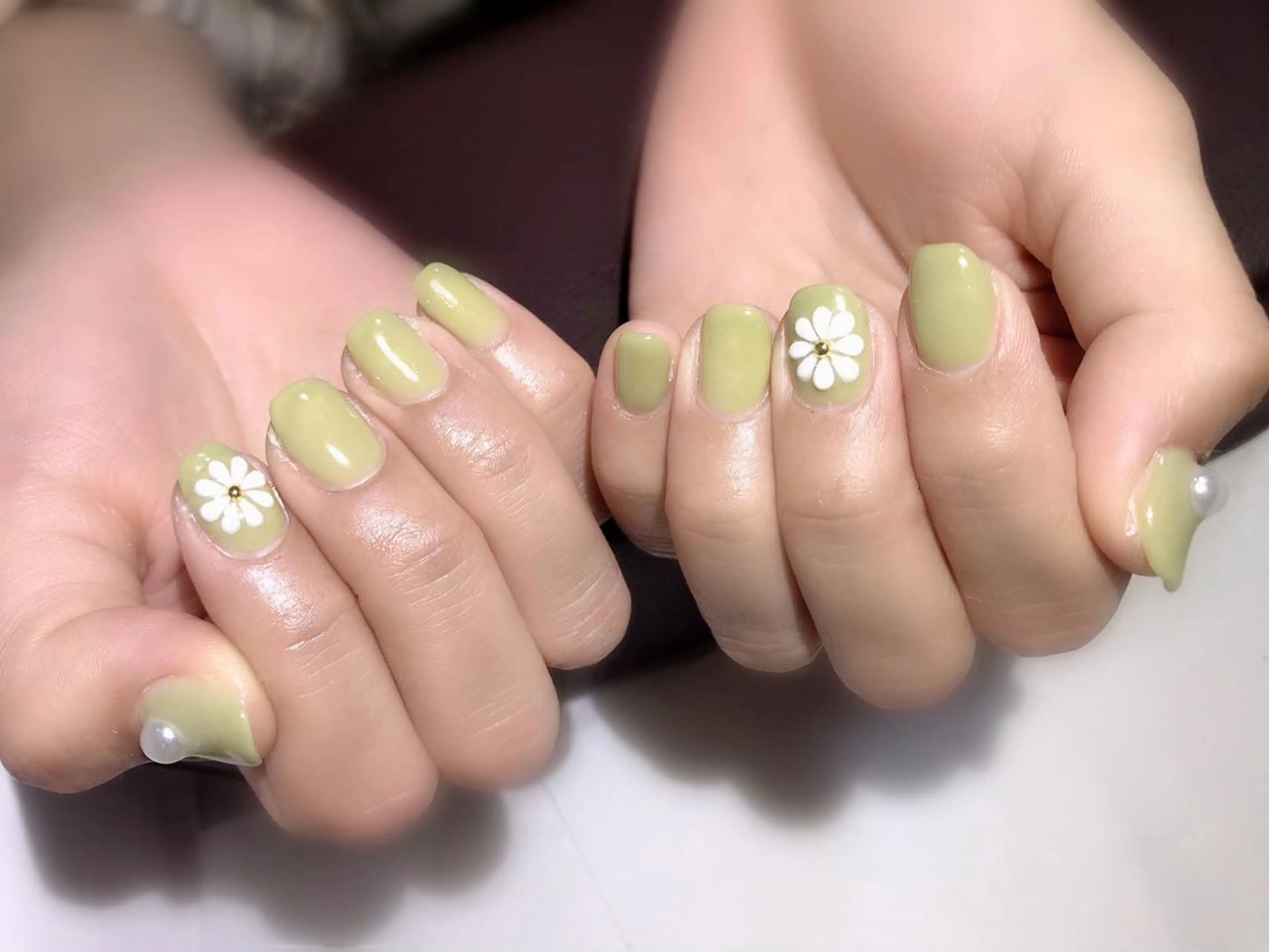 ネイル フットネイル ニュアンスネイル ピスタチオネイル シンプルネイル 春ネイル ネイル フフラ所属・nail fufla ♡yamane♡のネイルデザイン
