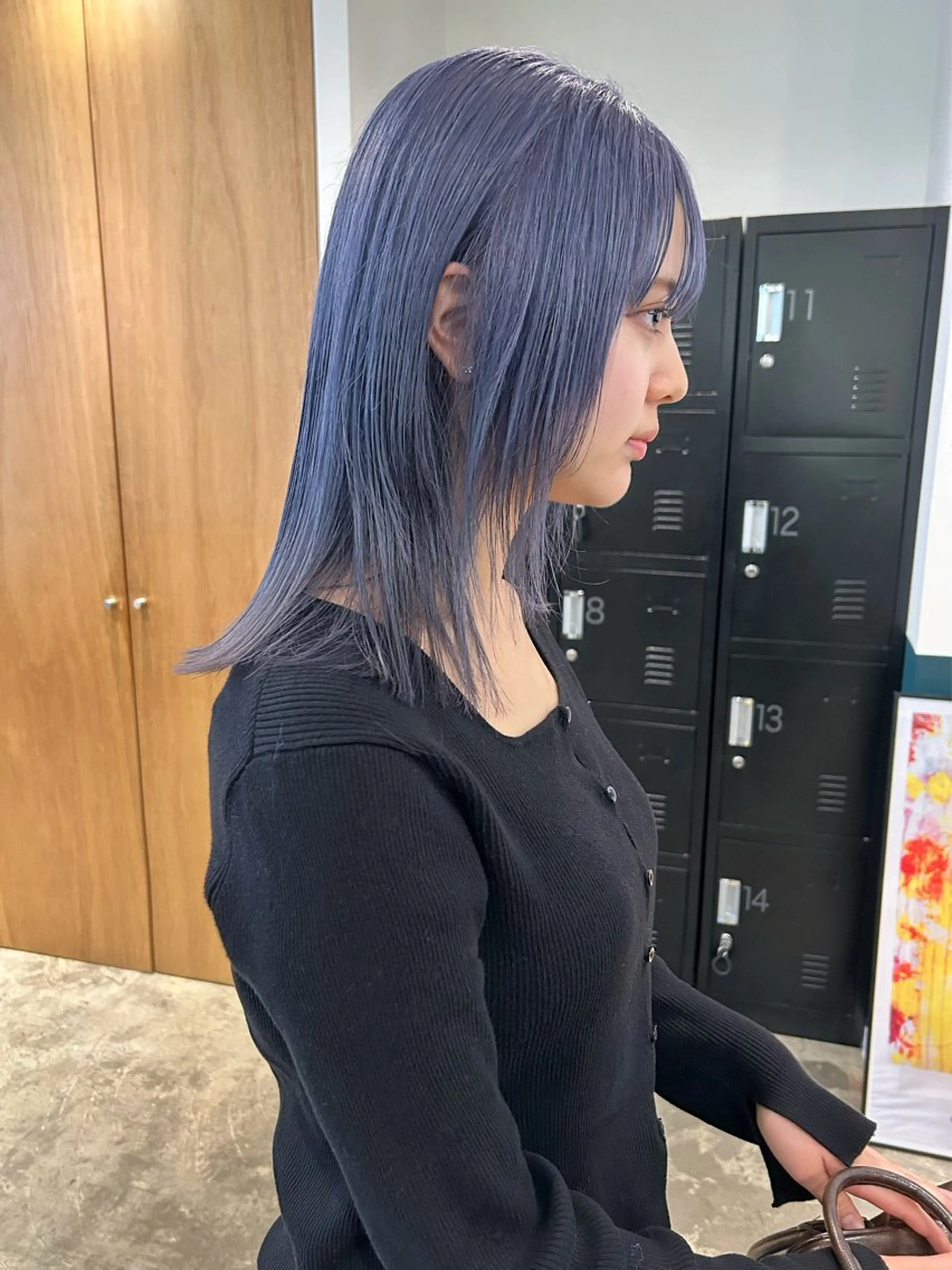 ミディアム カラー ブルーカラー ラベンダーカラー カット ヘアカラー カラーリスト菅野 竜矢🌈のヘアスタイル