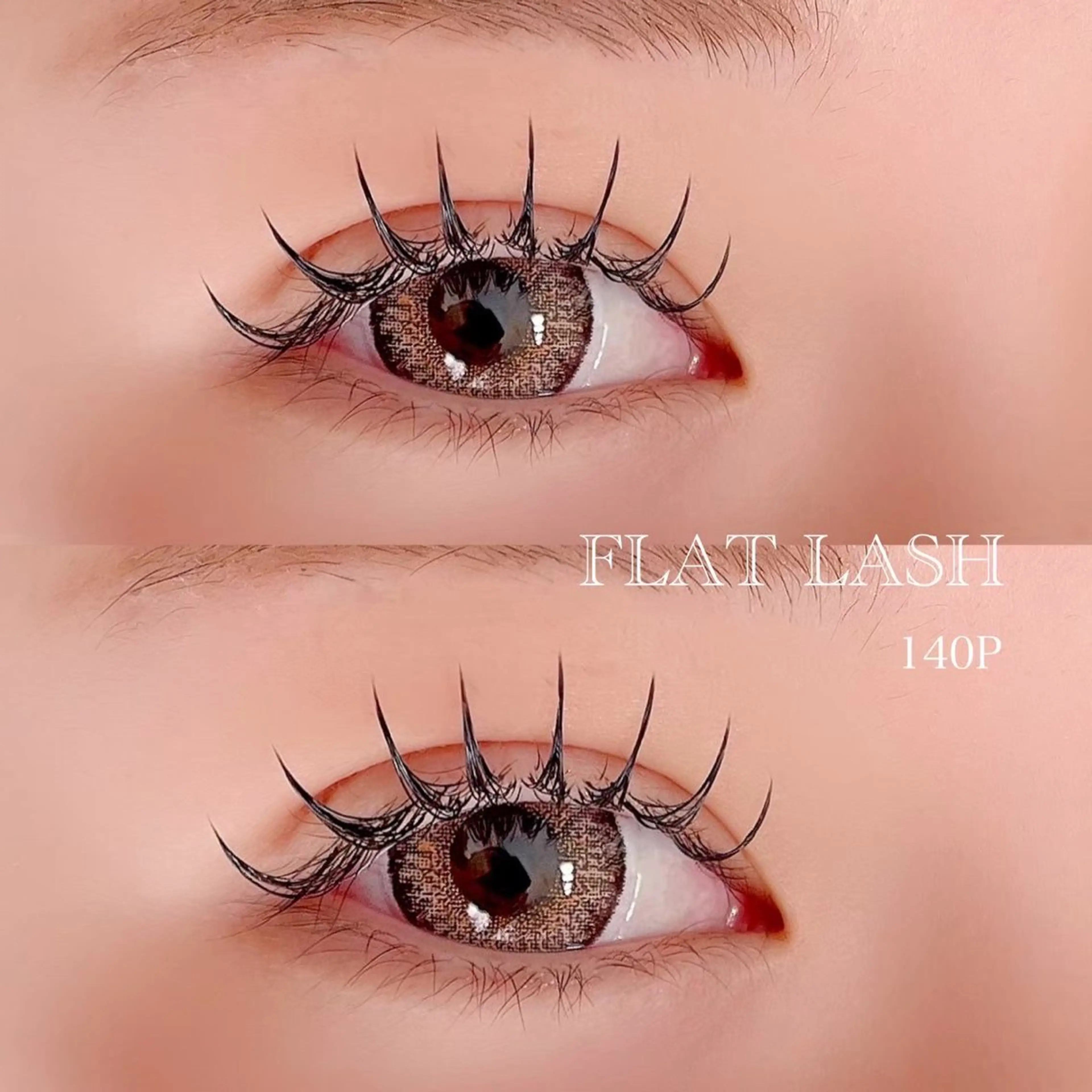 マツエク・マツパ バインドロック 束感まつ毛 フラットラッシュ パリジェンヌラッシュリフト まつげパーマ Rimi【リーミ】 なかもず店　　マユのマツエク・マツパデザイン