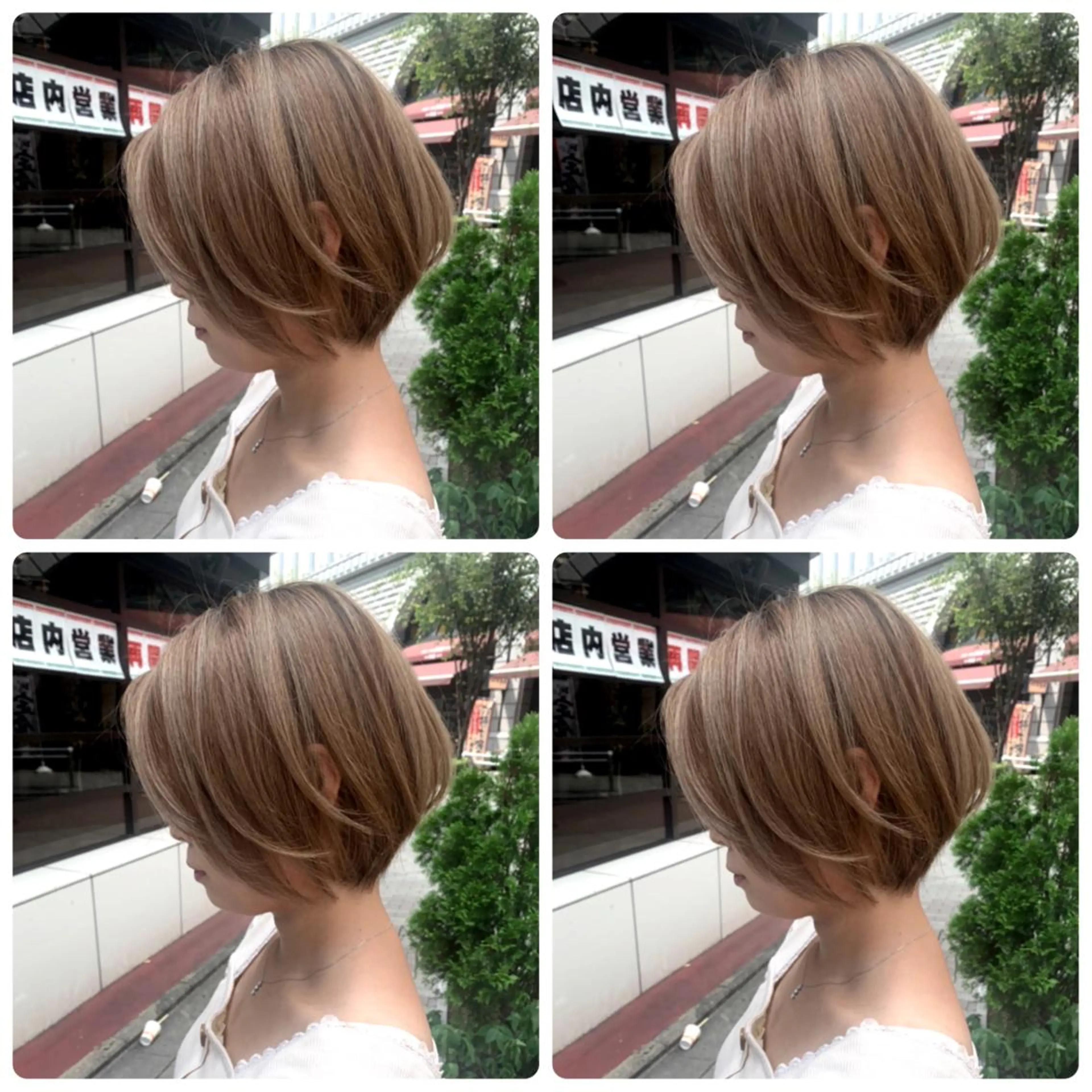 ショート カラー カット ヘアカラー 京都大人女性ショート 徒歩1分/秋山のヘアスタイル