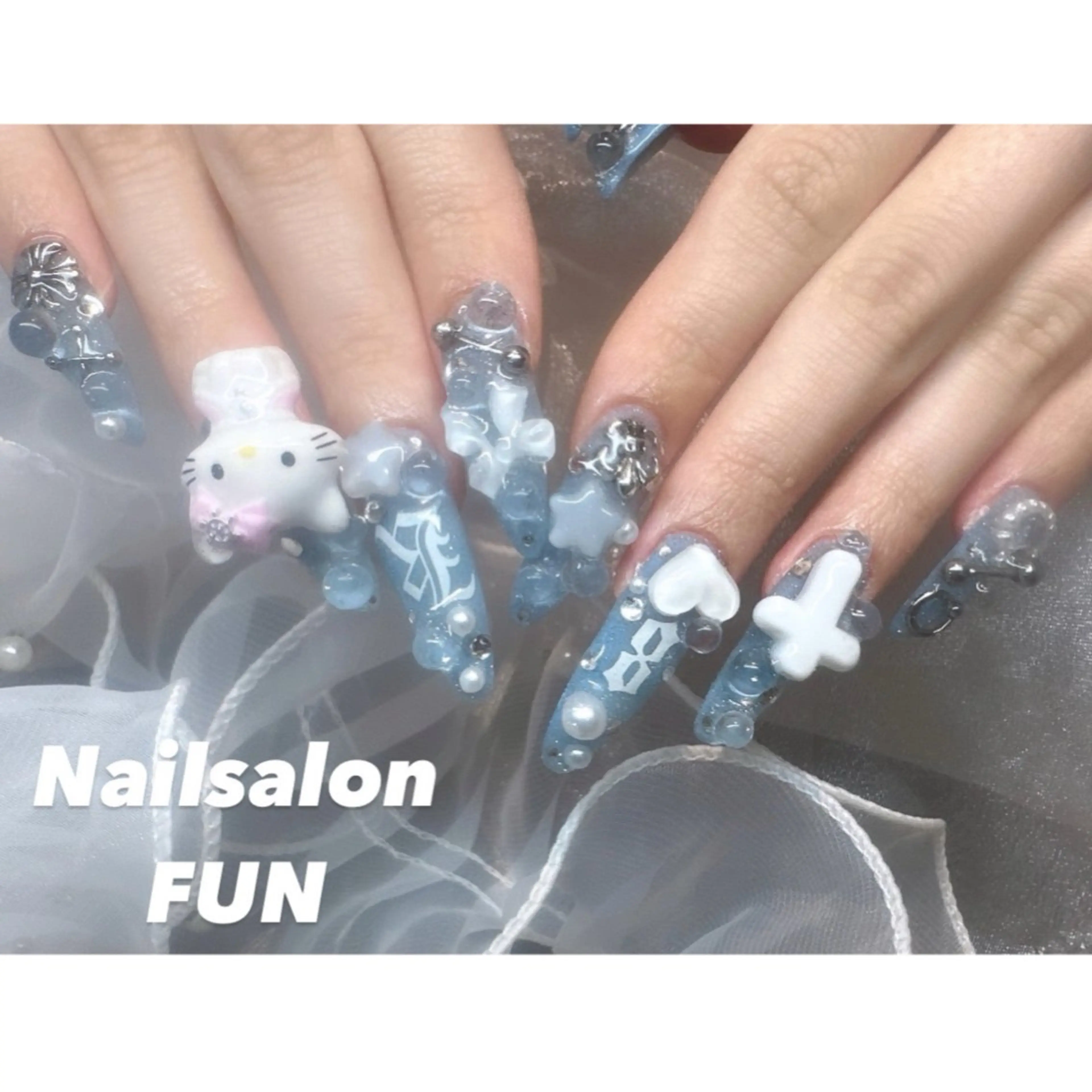 ネイル アートネイル ロングネイル メンズネイル ショートネイル ワンホンネイル ハンドネイル Nailsalon FUN🌈のネイルデザイン