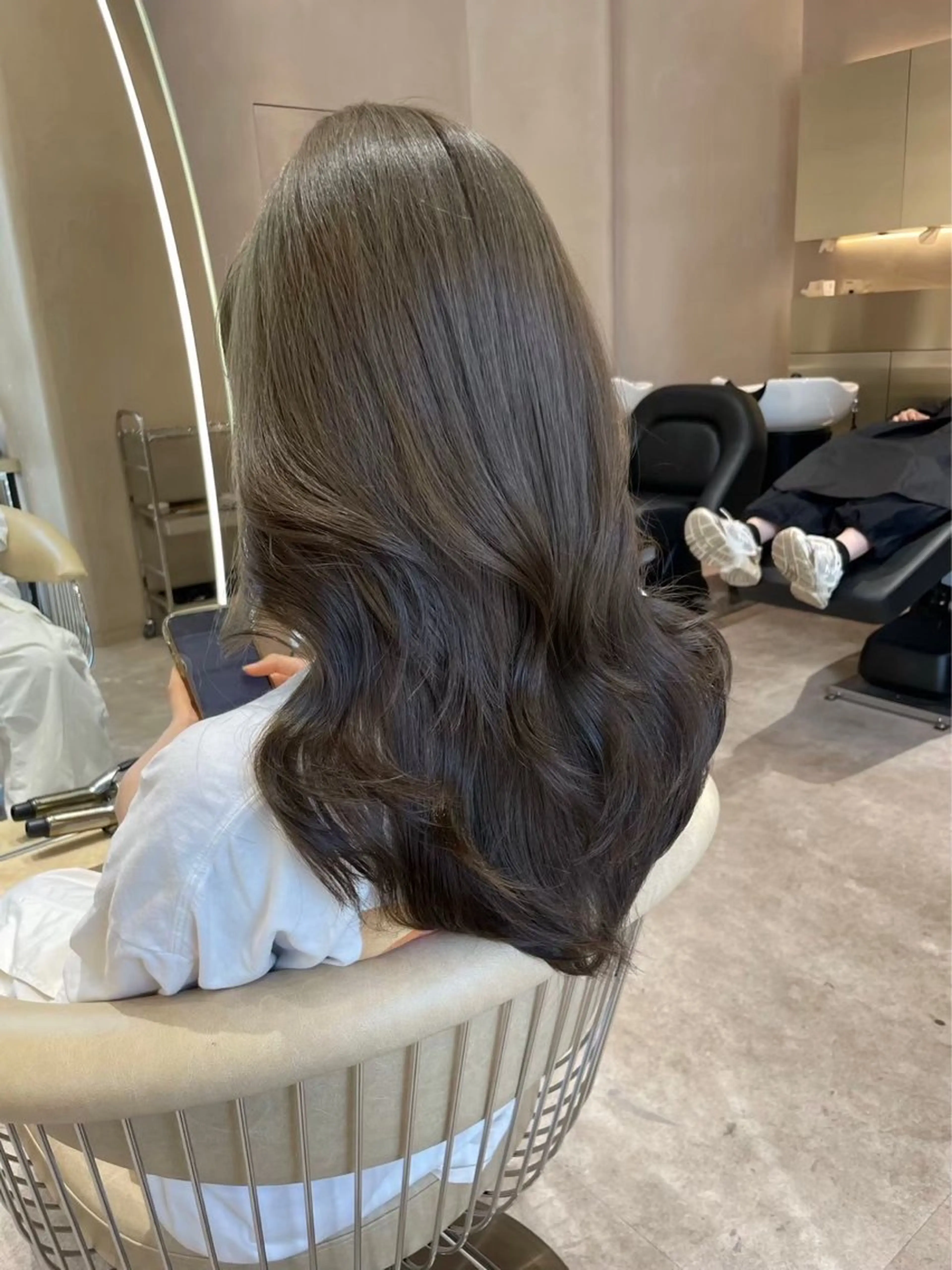 セミロング カラー 渋谷/レイヤーボブ・ 透明感カラーしょうごのヘアスタイル