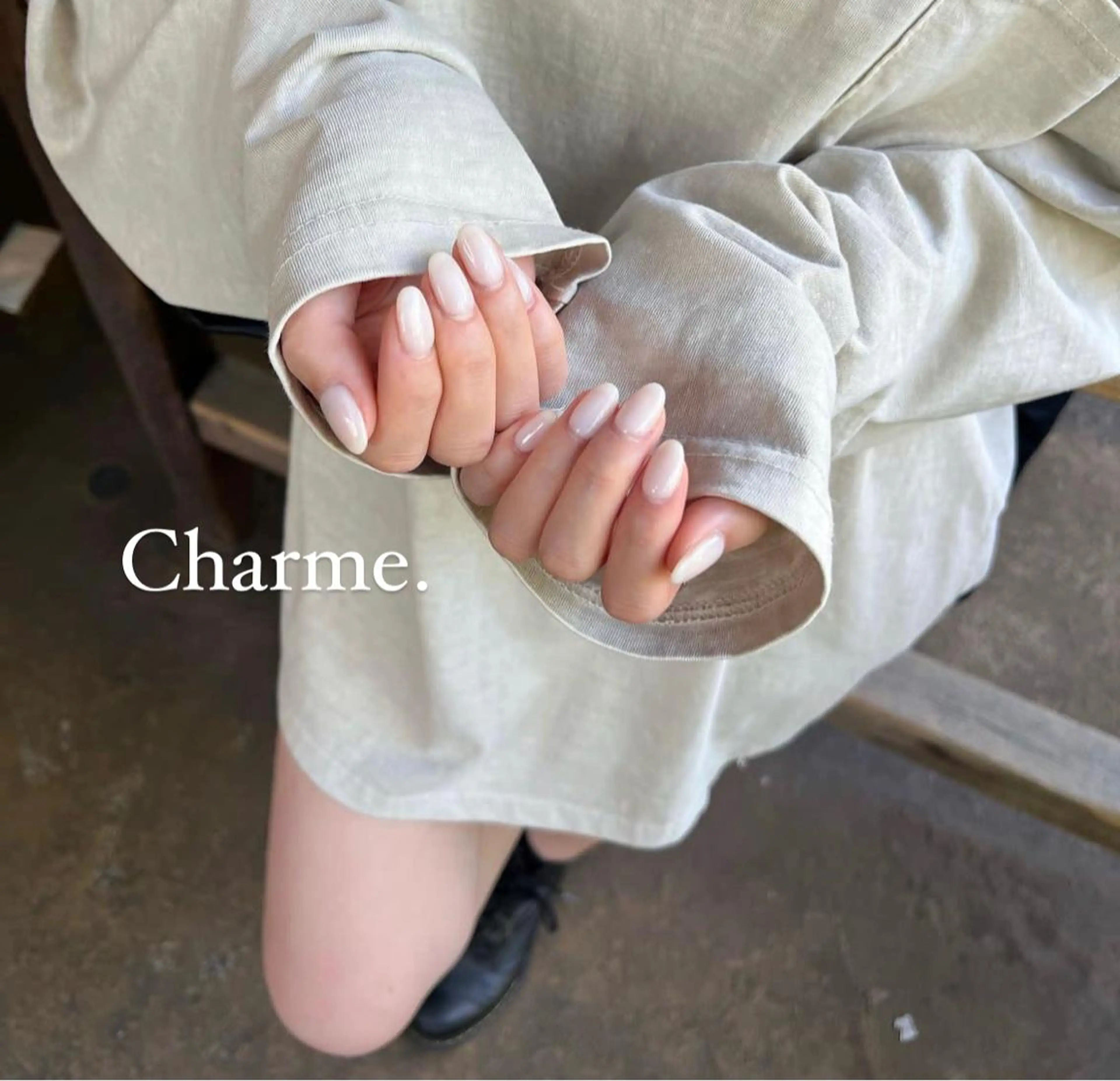 ネイル ジェルネイル 持ち込み ワンカラーネイル Charme. NOBUKOのネイルデザイン