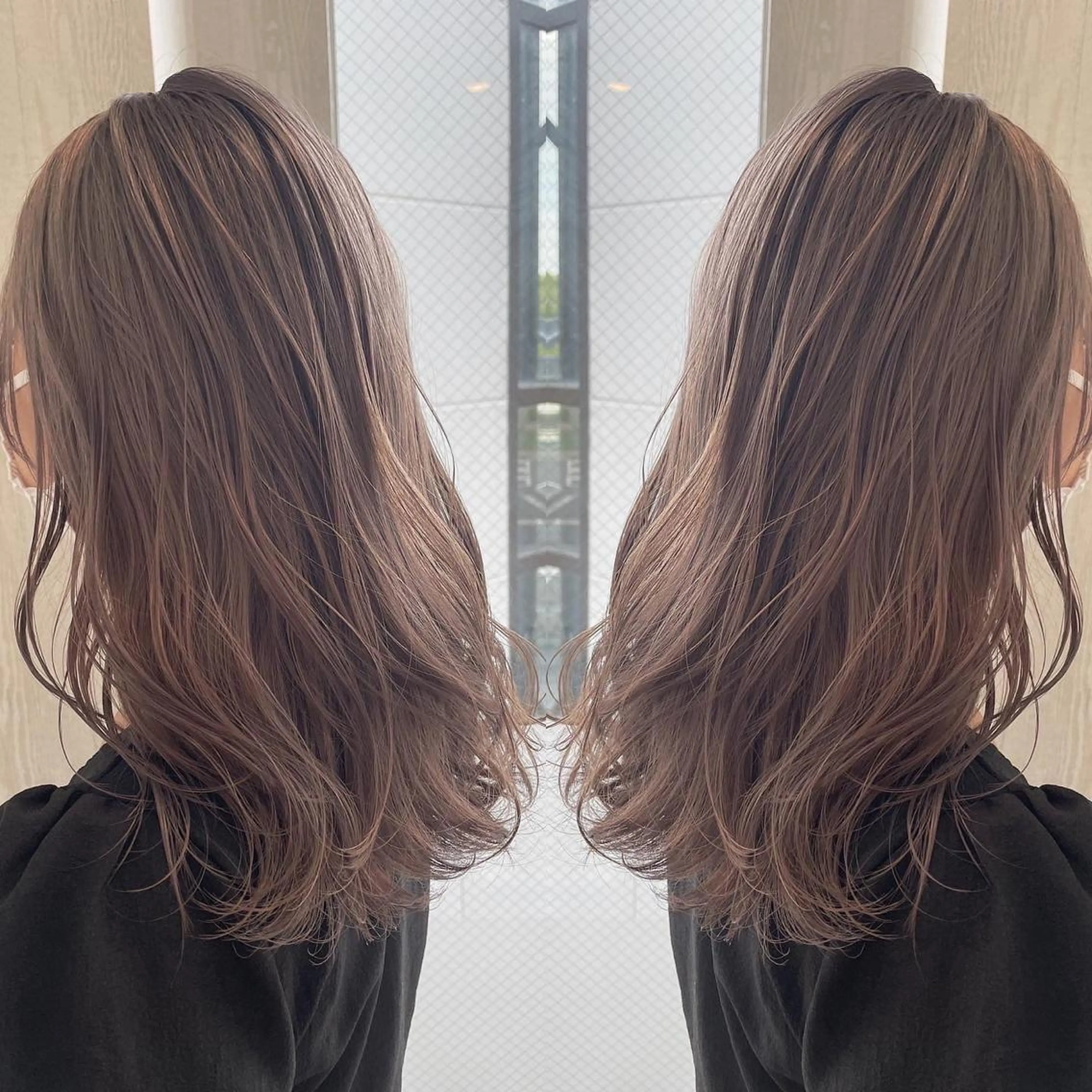 セミロング カラー アッシュ 外国人風カラー レイヤーカット トリートメント カット ヘアカラー トリートメント 河合秀明/ショート /ボブ/レイヤーのヘアスタイル