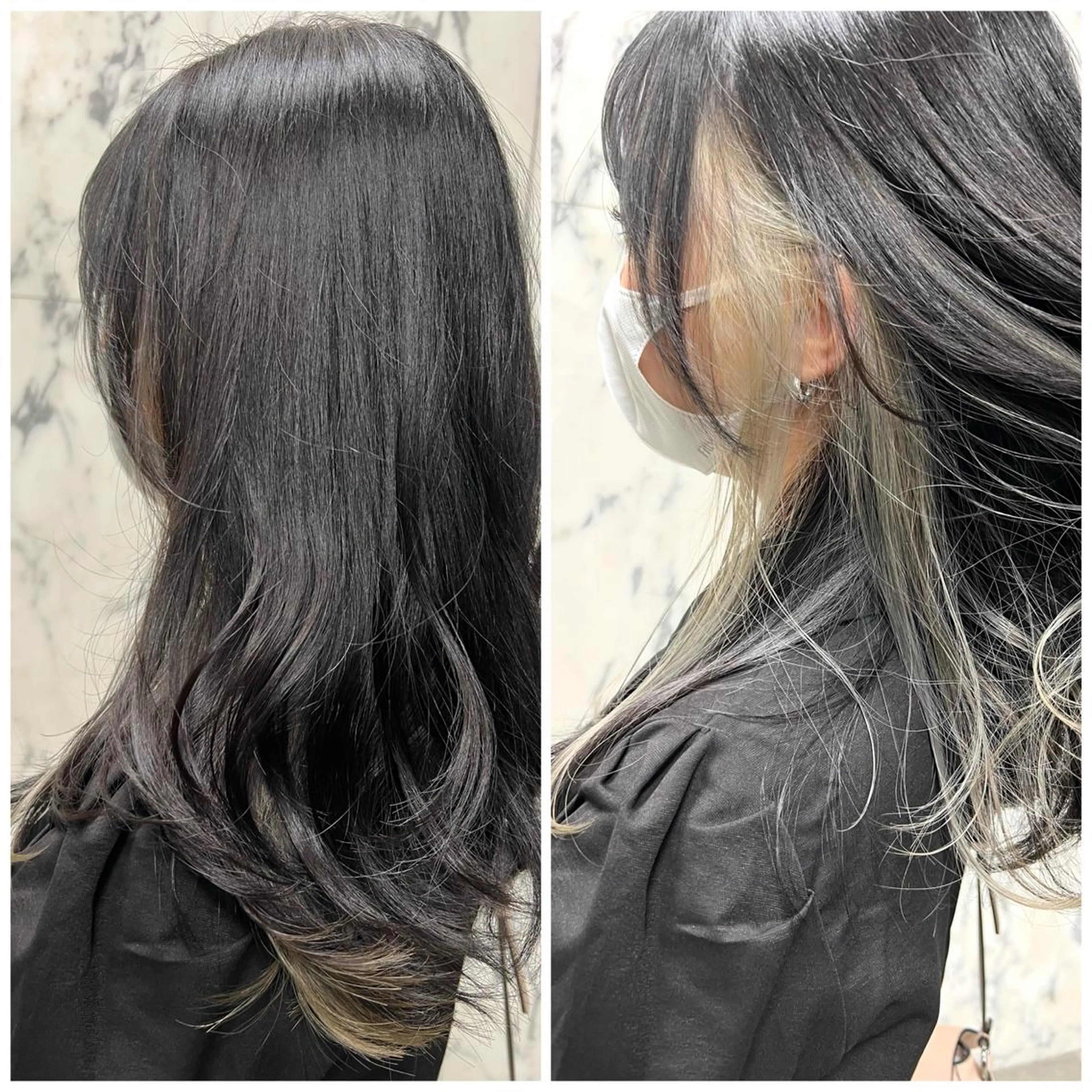 ロング カラー インナーカラー 川崎レイヤーカット /江口真正のヘアスタイル