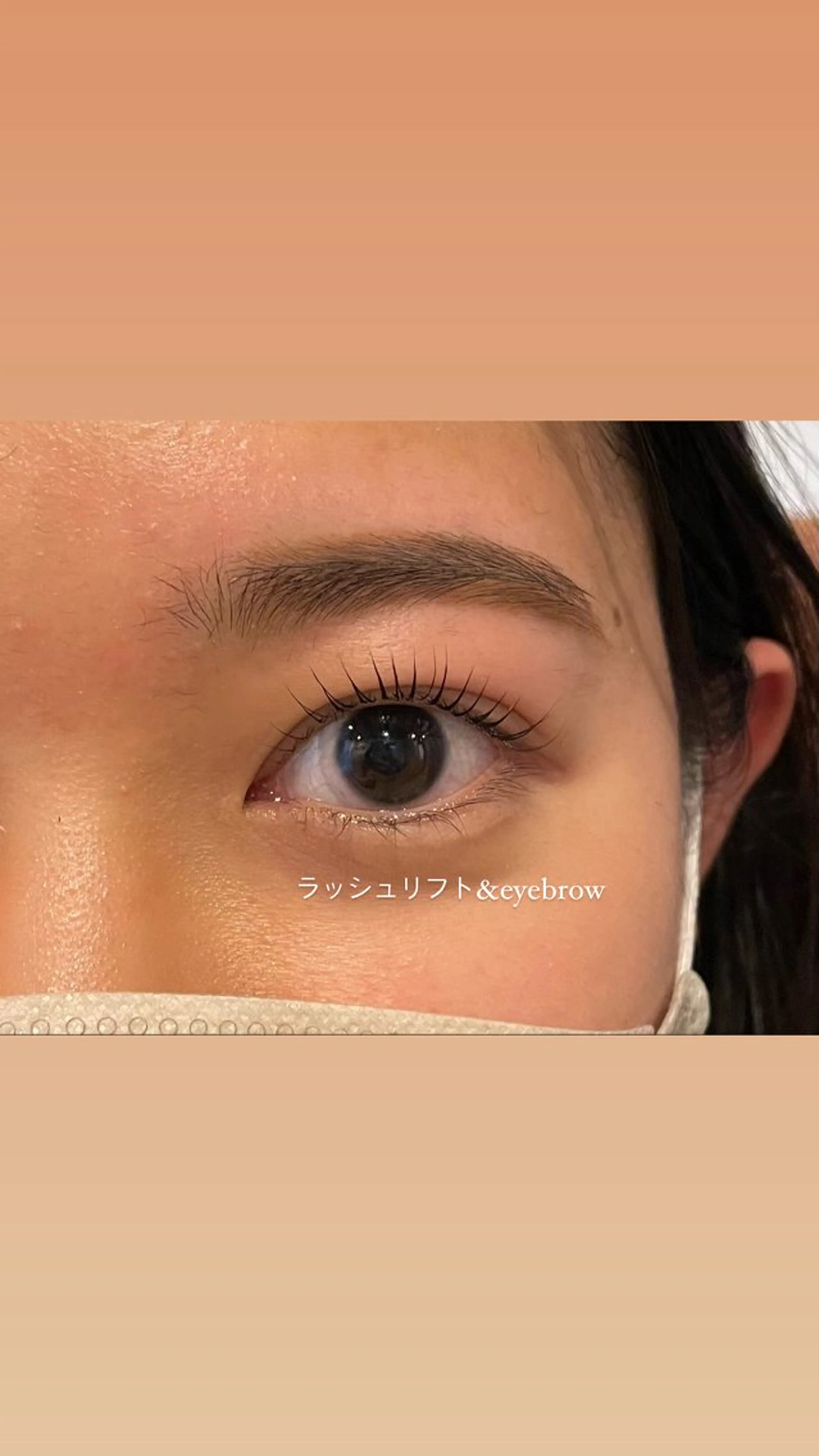 マツエク・マツパ 付け放題 カラーマツエク フラットラッシュ パリジェンヌラッシュリフト まつげパーマ etoile所属・森 千紘の眉毛・アイブロウイメージ