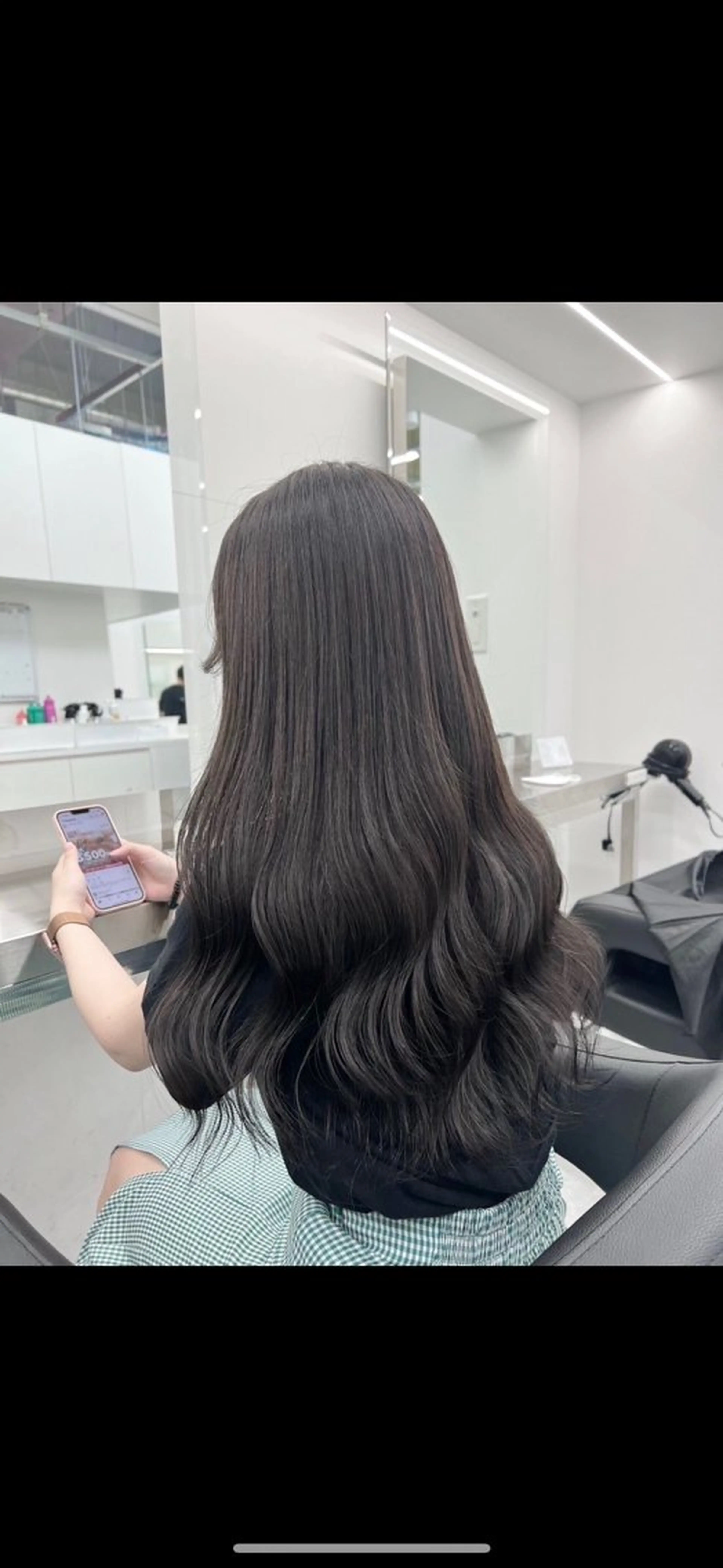 ロング カラー ヘアカラー 韓国風暗髪ヘア🤍 🫧MIREIのヘアスタイル