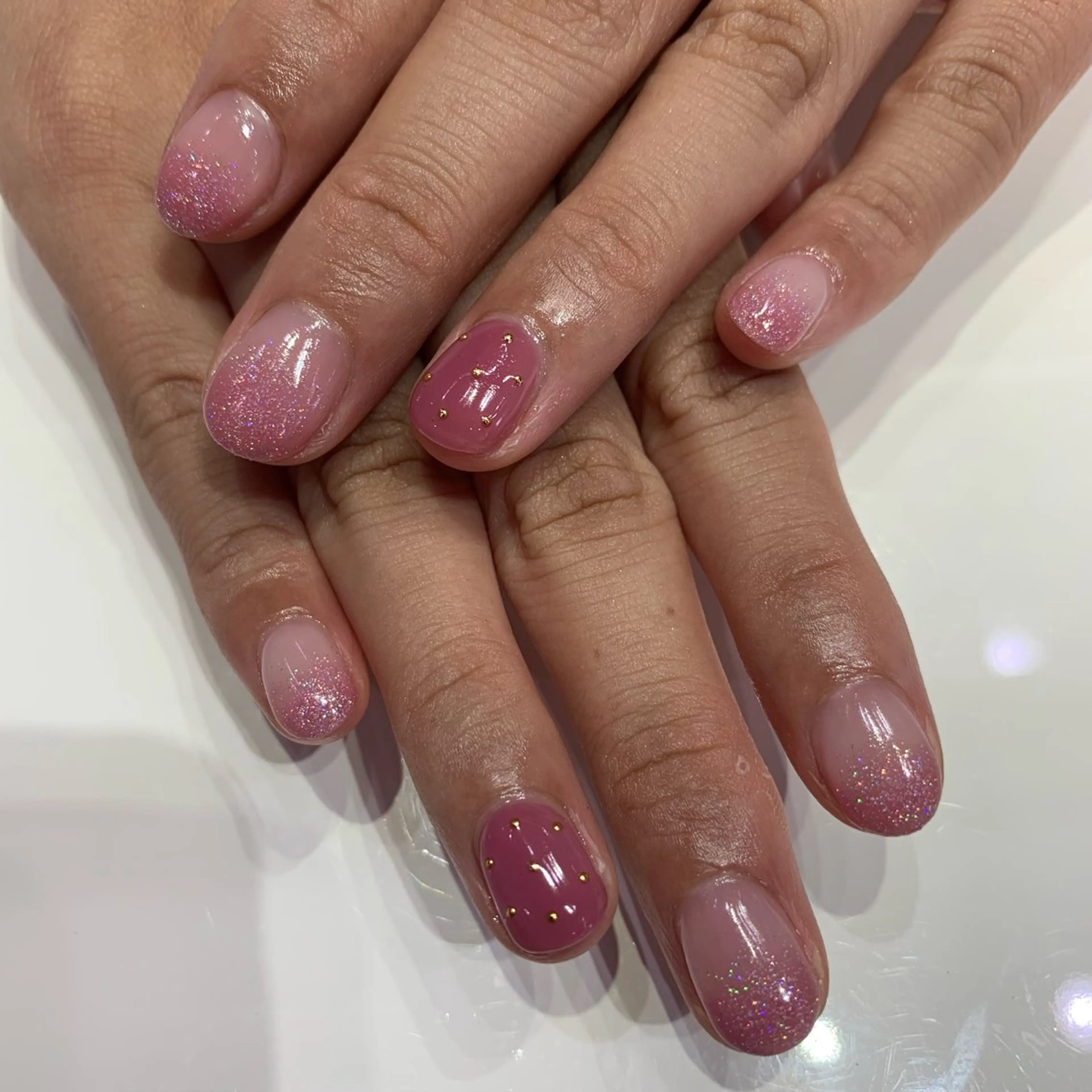 ネイル アートネイル グラデーション ELAN) Hasegawaのネイルデザイン