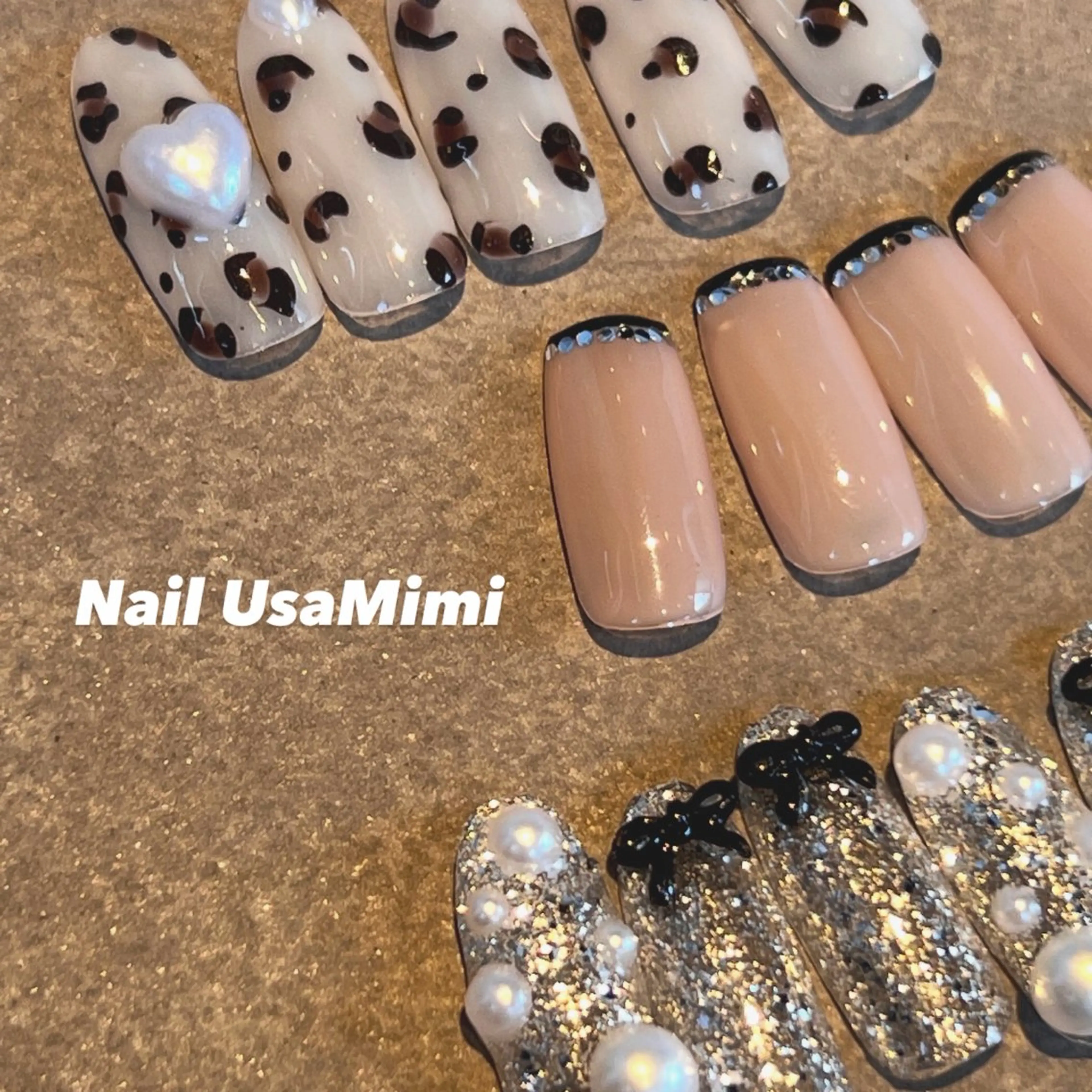 セミロング ハンドネイル 本町Nail Usa Mimi  SAKIのネイルデザイン