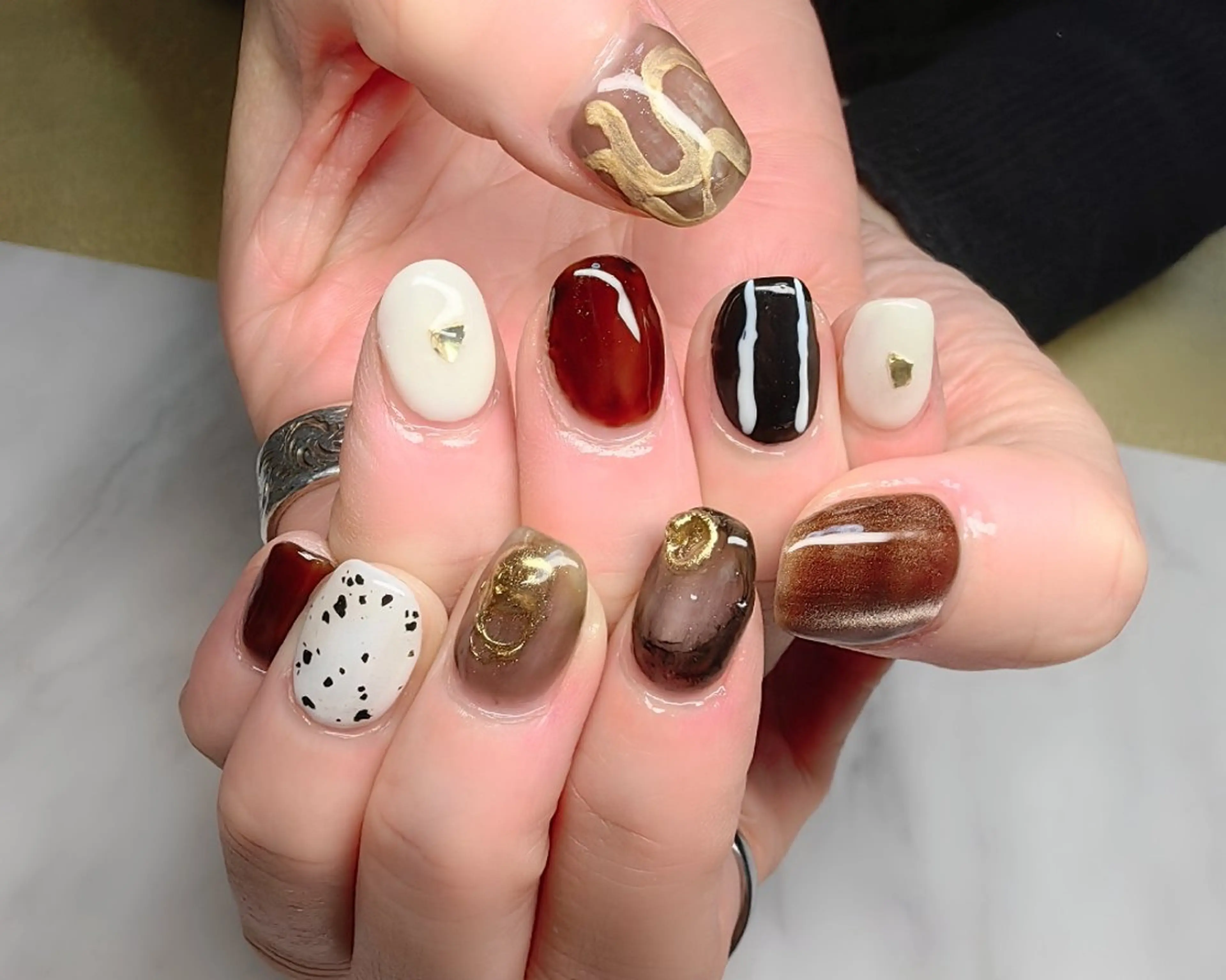 ネイル ニュアンスネイル ハンドネイル reve あやののネイルデザイン