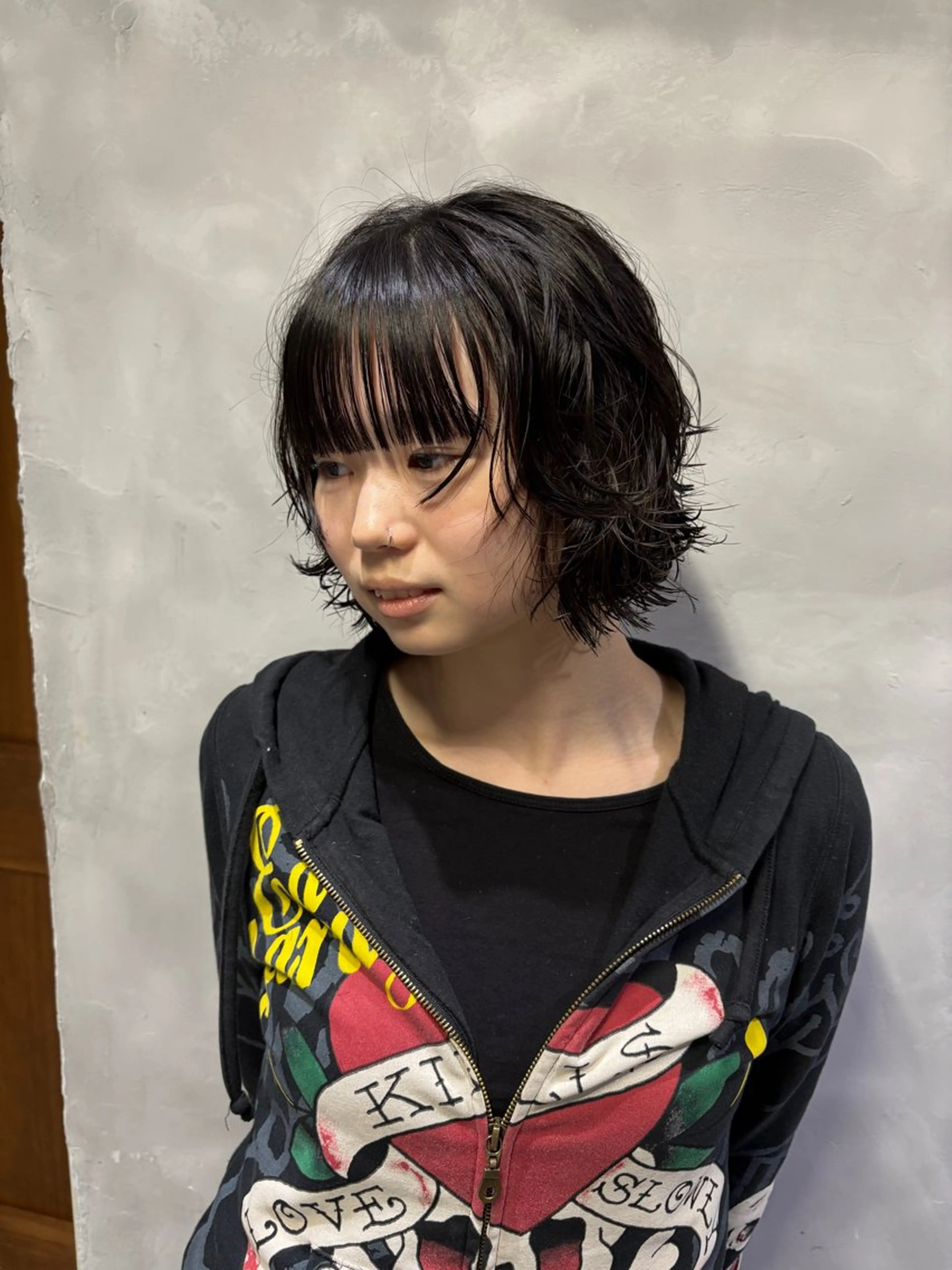 ショート パーマ カット パーマ すぎもと さき⚡️ レイヤー・*パーマのヘアスタイル