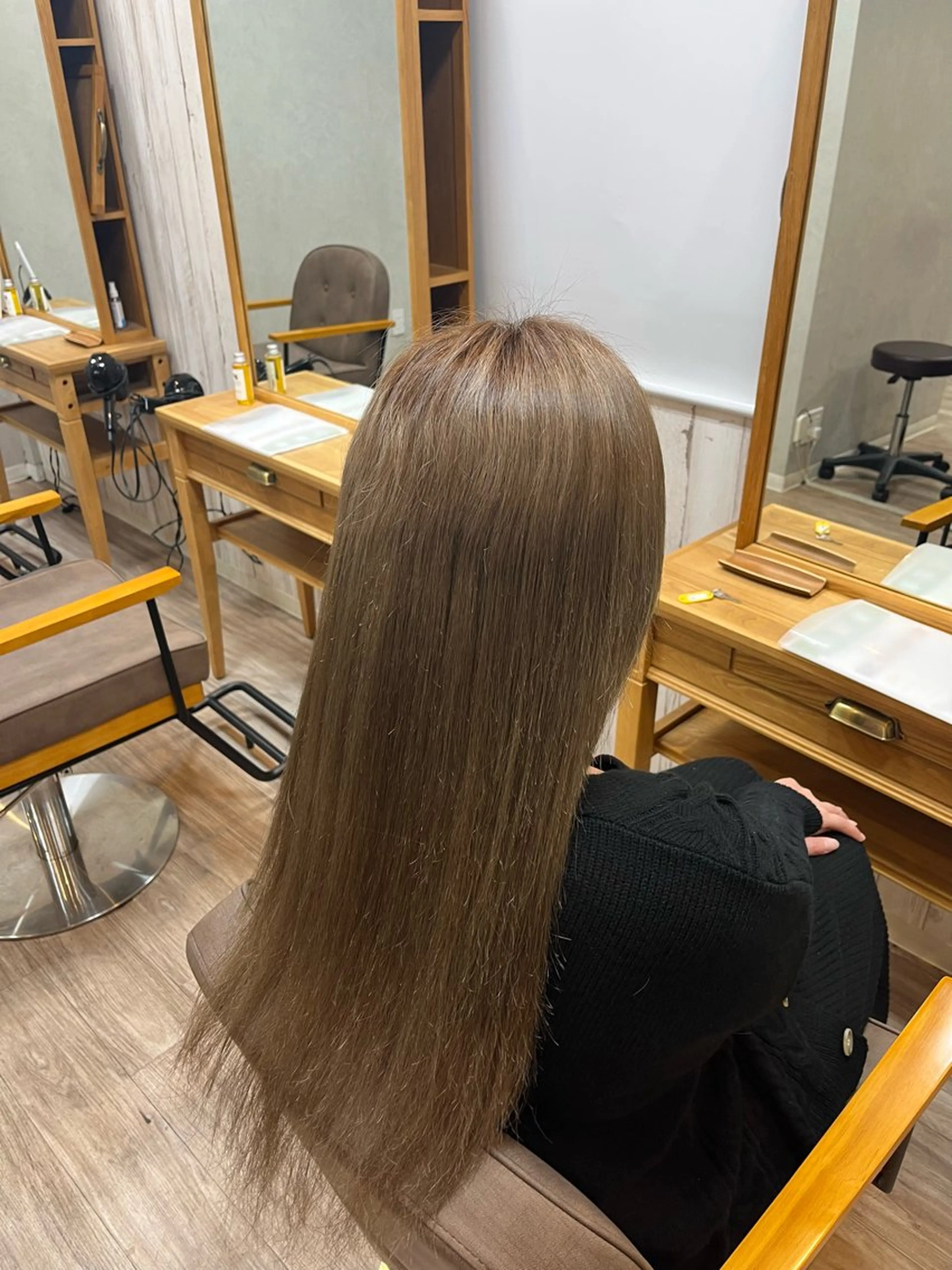 ロング カラー ヘアカラー トリートメント TELAHAIR研究学園店所属・TELAHAIR 副店長 永田のヘアスタイル