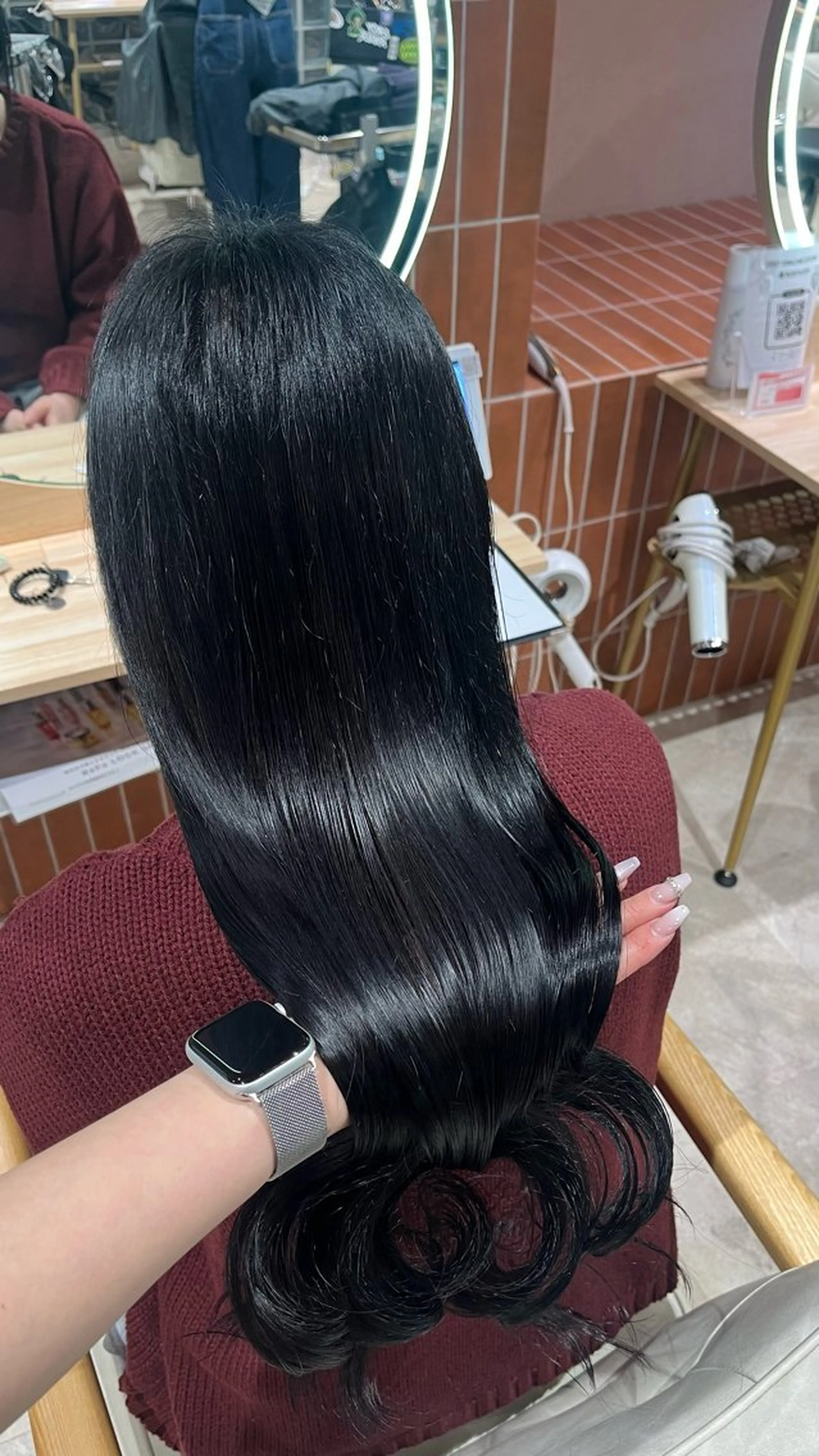 ロング カラー ヘアカラー トリートメント 🎀暖色カラー/ ハナ🎀のヘアスタイル