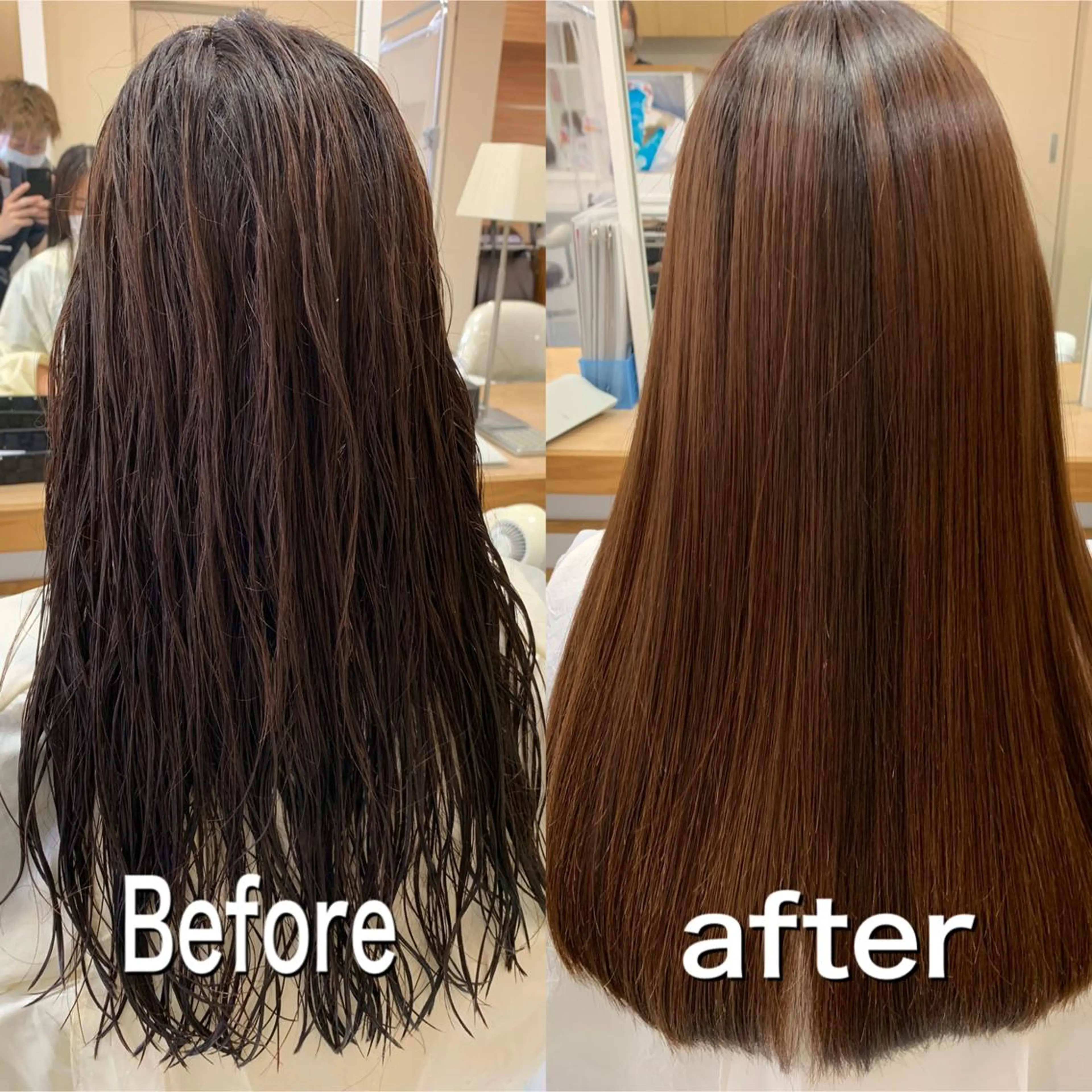 ロング パーマ カット 縮毛矯正 髪質改善/縮毛矯正 /ブリーチ矯正/岡部のヘアスタイル