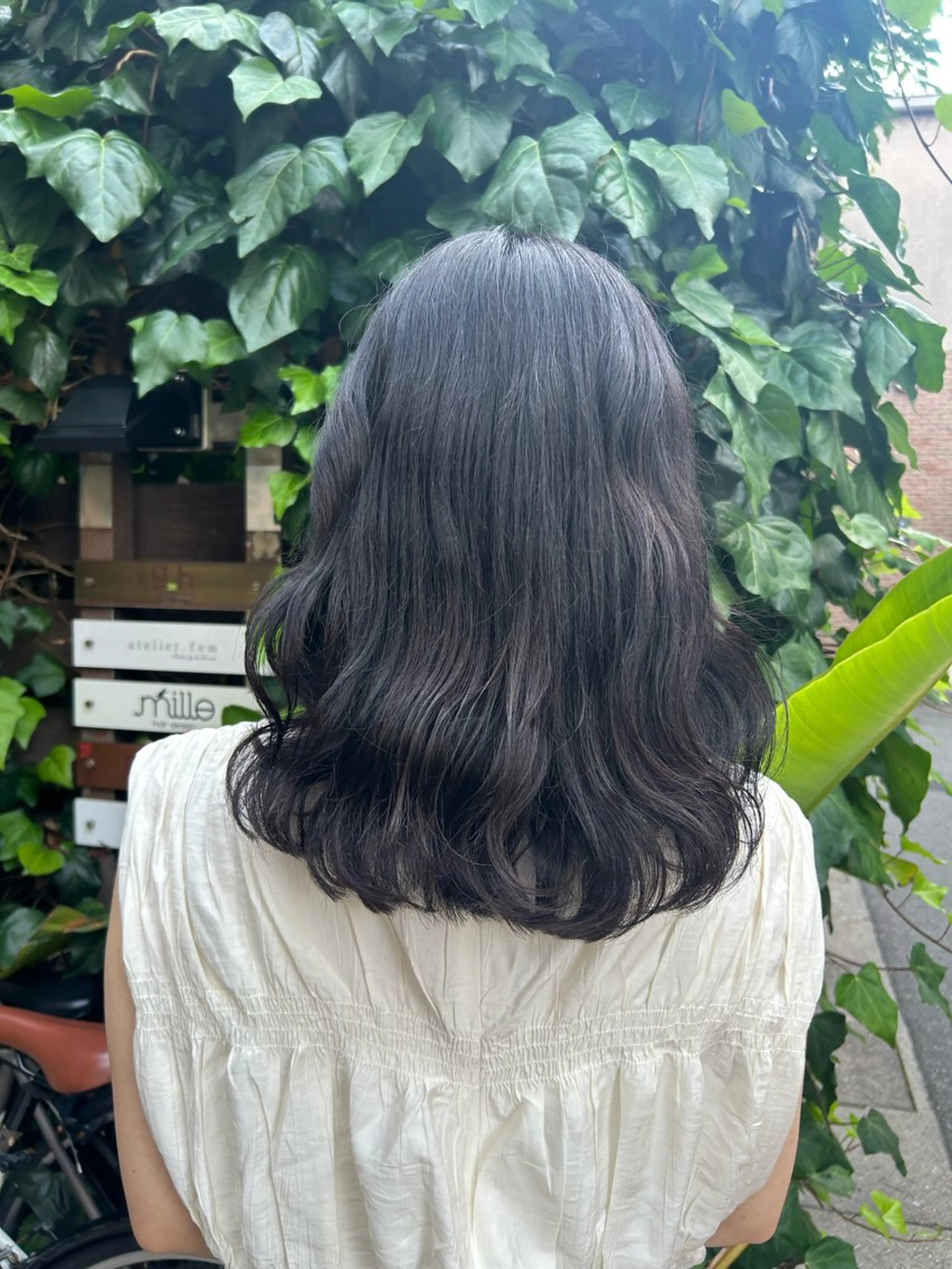 セミロング ヘアカラー トリートメント 🤍Nozomi/ オリーブカラー🌿のヘアスタイル