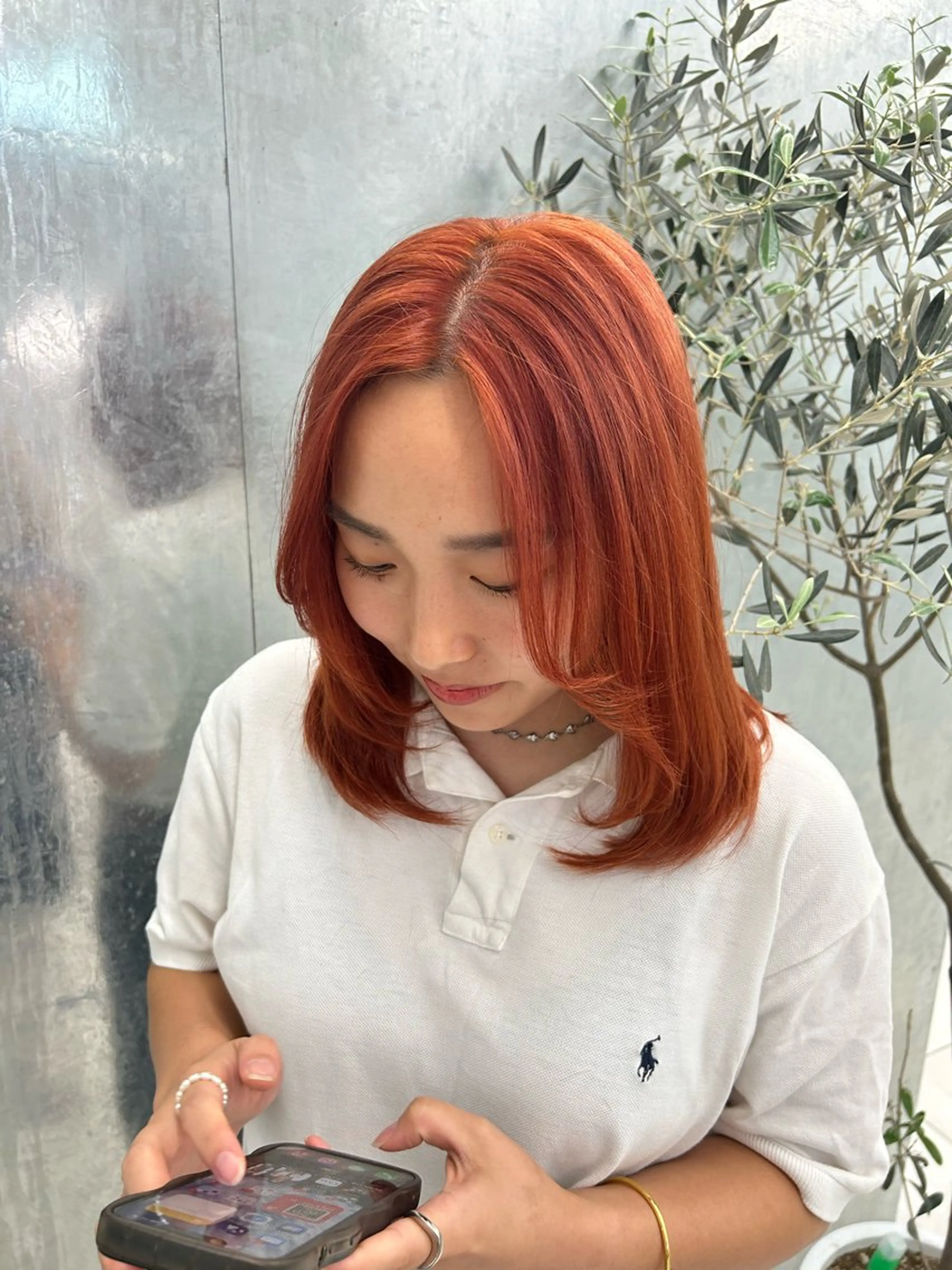 ミディアム カラー BASSA池袋 Rera/レイヤーのヘアスタイル