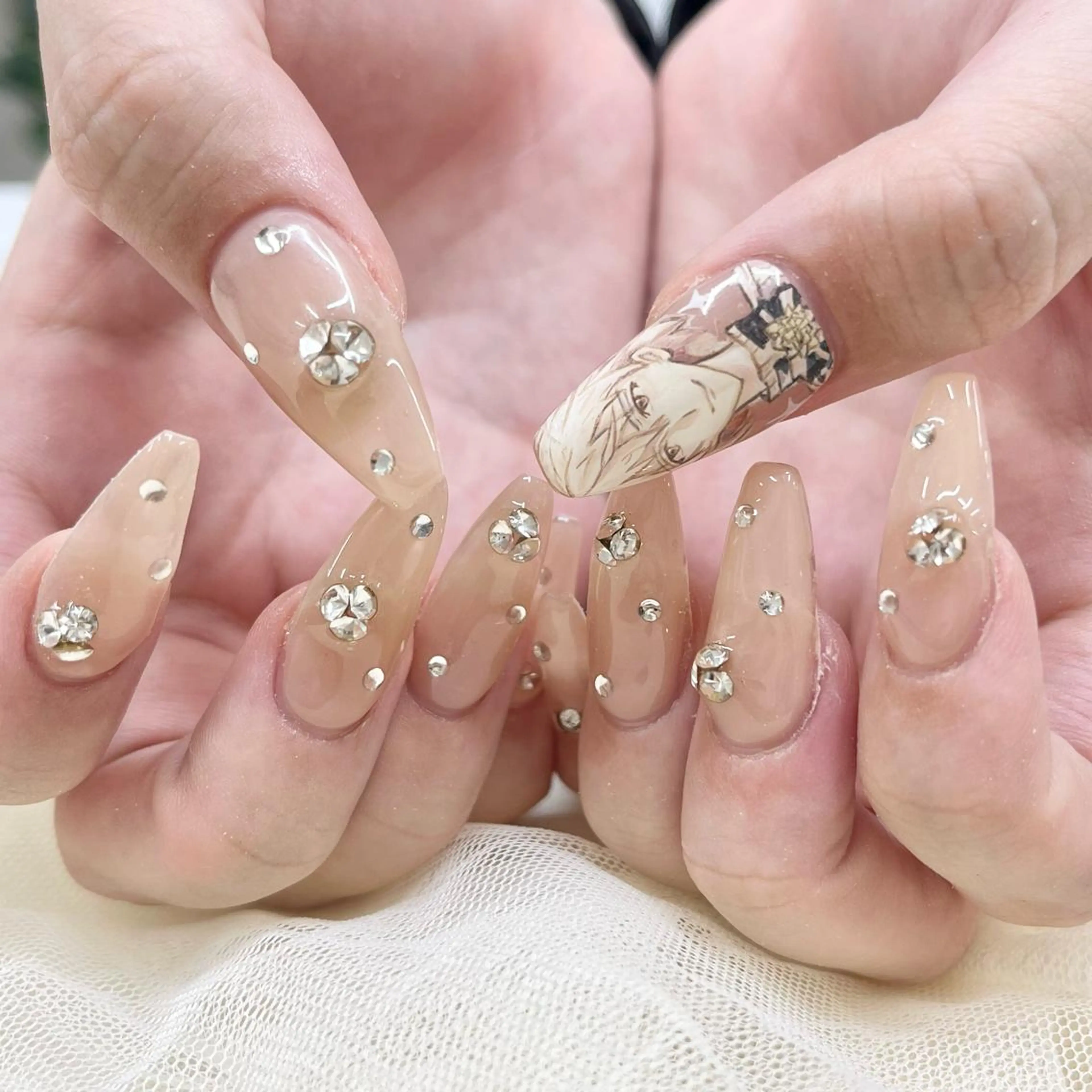 ロング ハンドネイル 池袋痛ネイル Nok. 渡辺のネイルデザイン