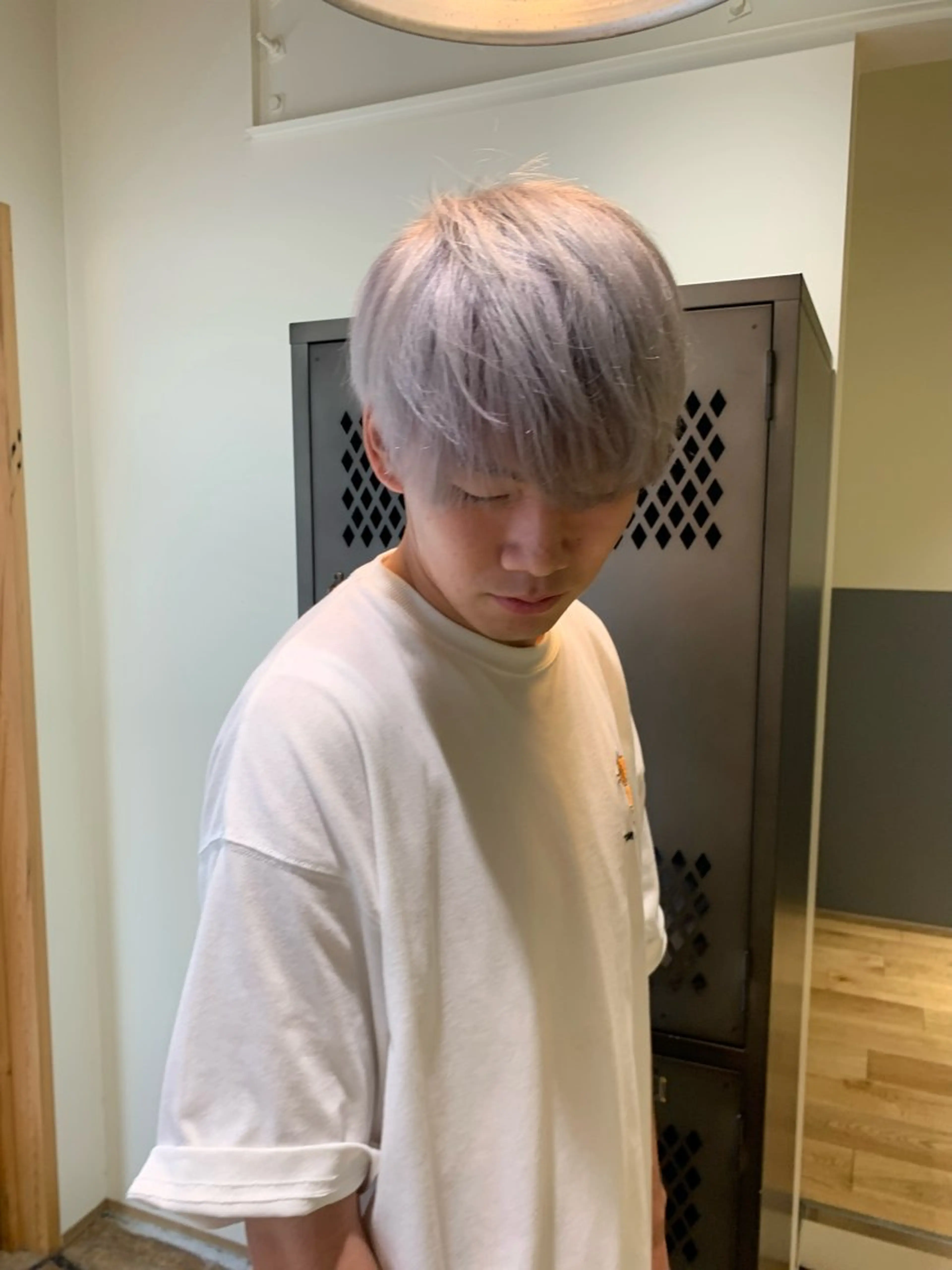 ショート カラー メンズ シルバー ヘアカラー トリートメント 園田 将士のヘアスタイル