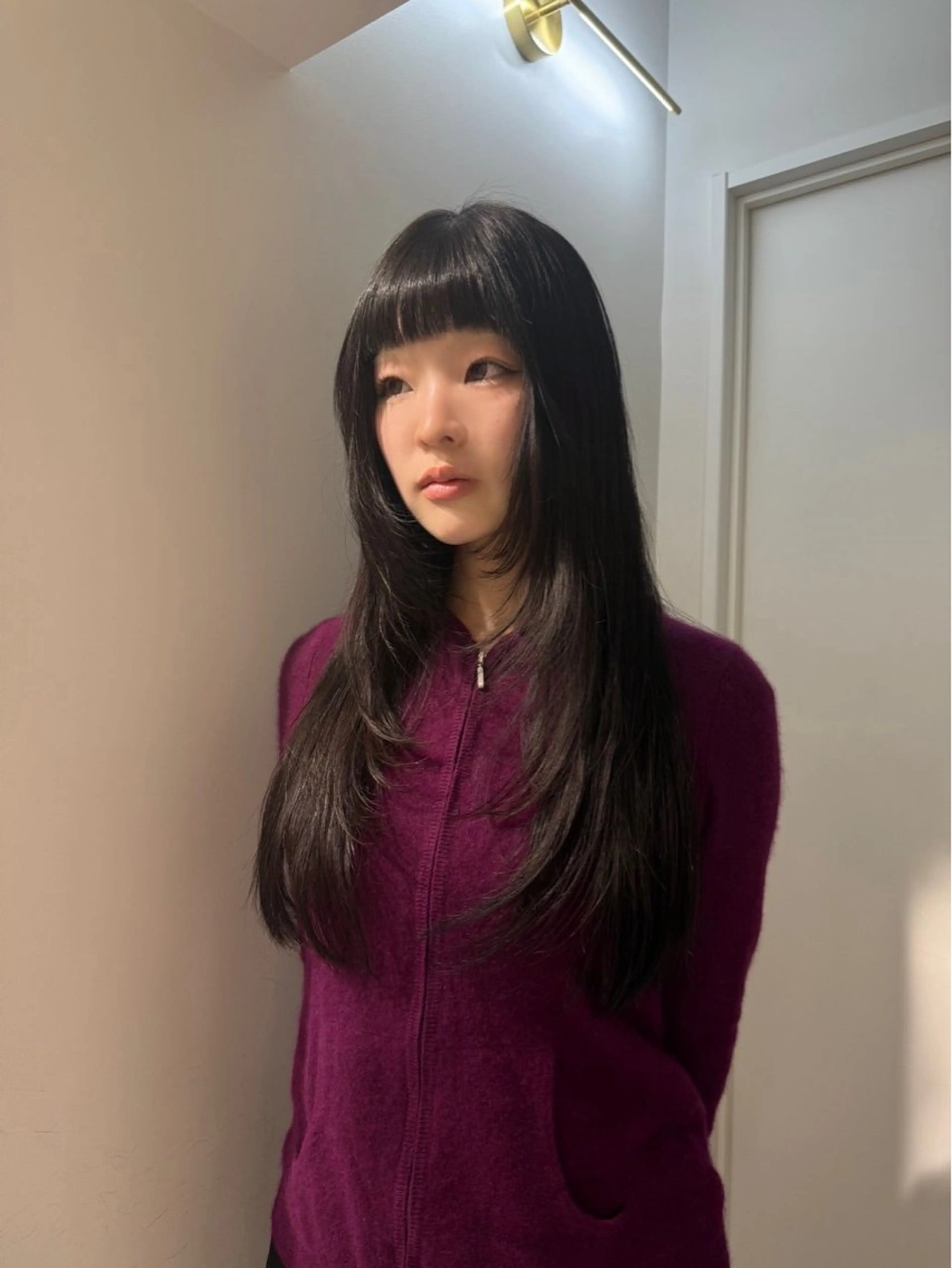 ロング レイヤーカット ロング トリートメント カラーモデル募集中 Rei🐈‍⬛/大宮のヘアスタイル