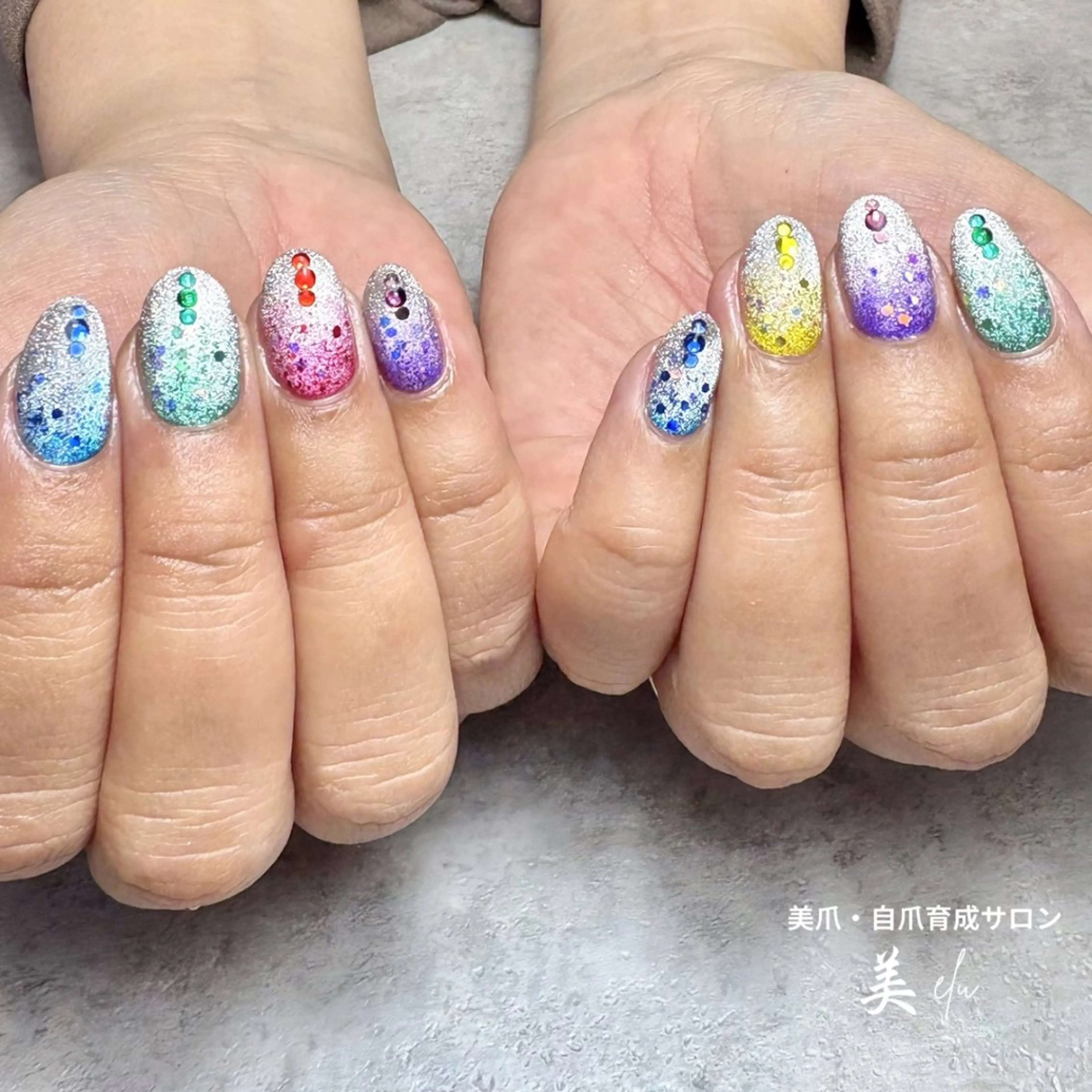 ネイル ジェルネイル ハンドネイル 美爪・自爪育成サロン美elu所属・美爪・自爪育成サロン 美elu(ビエル)のネイルデザイン