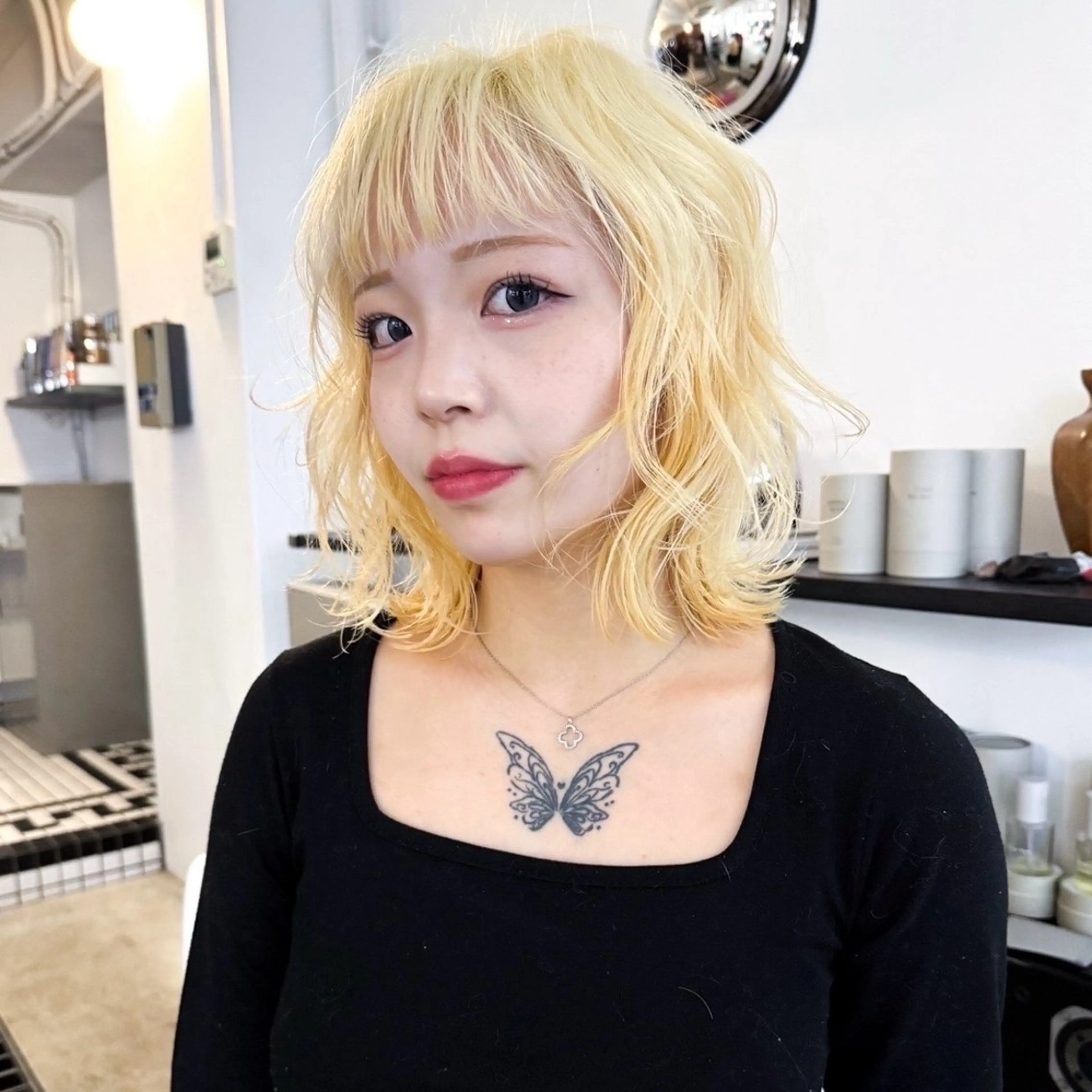 ミディアム カラー ヘアカラー トリートメント ☆RUO☆/レイヤー /ハイトーンのヘアスタイル