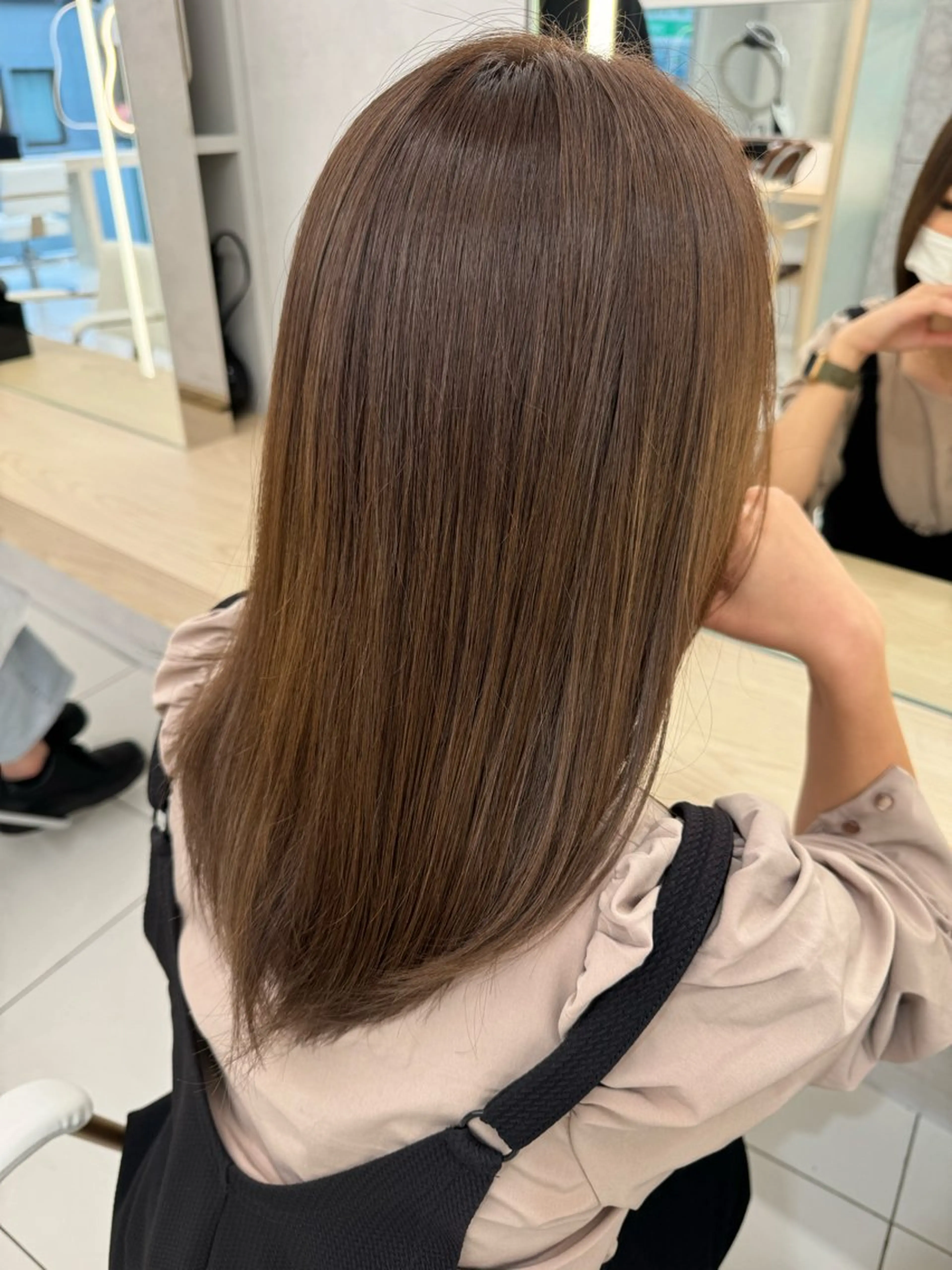 ロング 顔まわりカット/ カラー/西野和裕のヘアスタイル