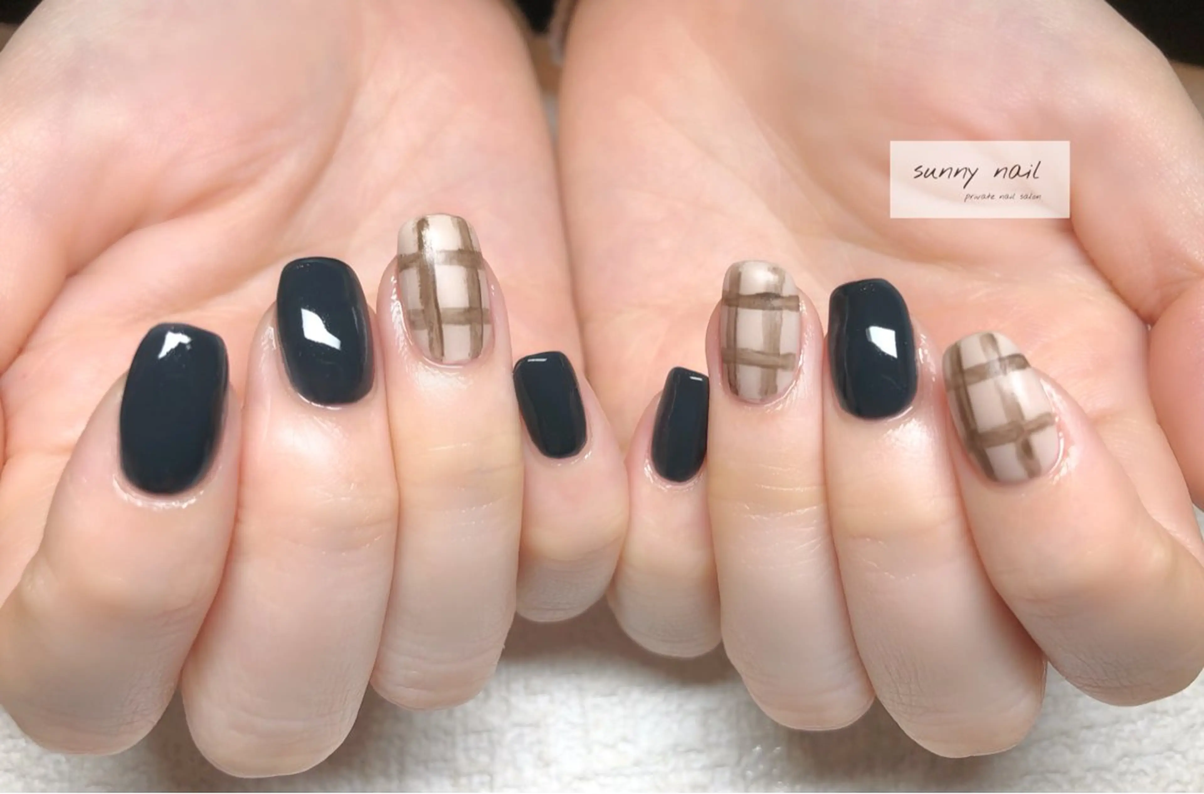 ネイル カジュアル ツイードネイル sunny nailのネイルデザイン