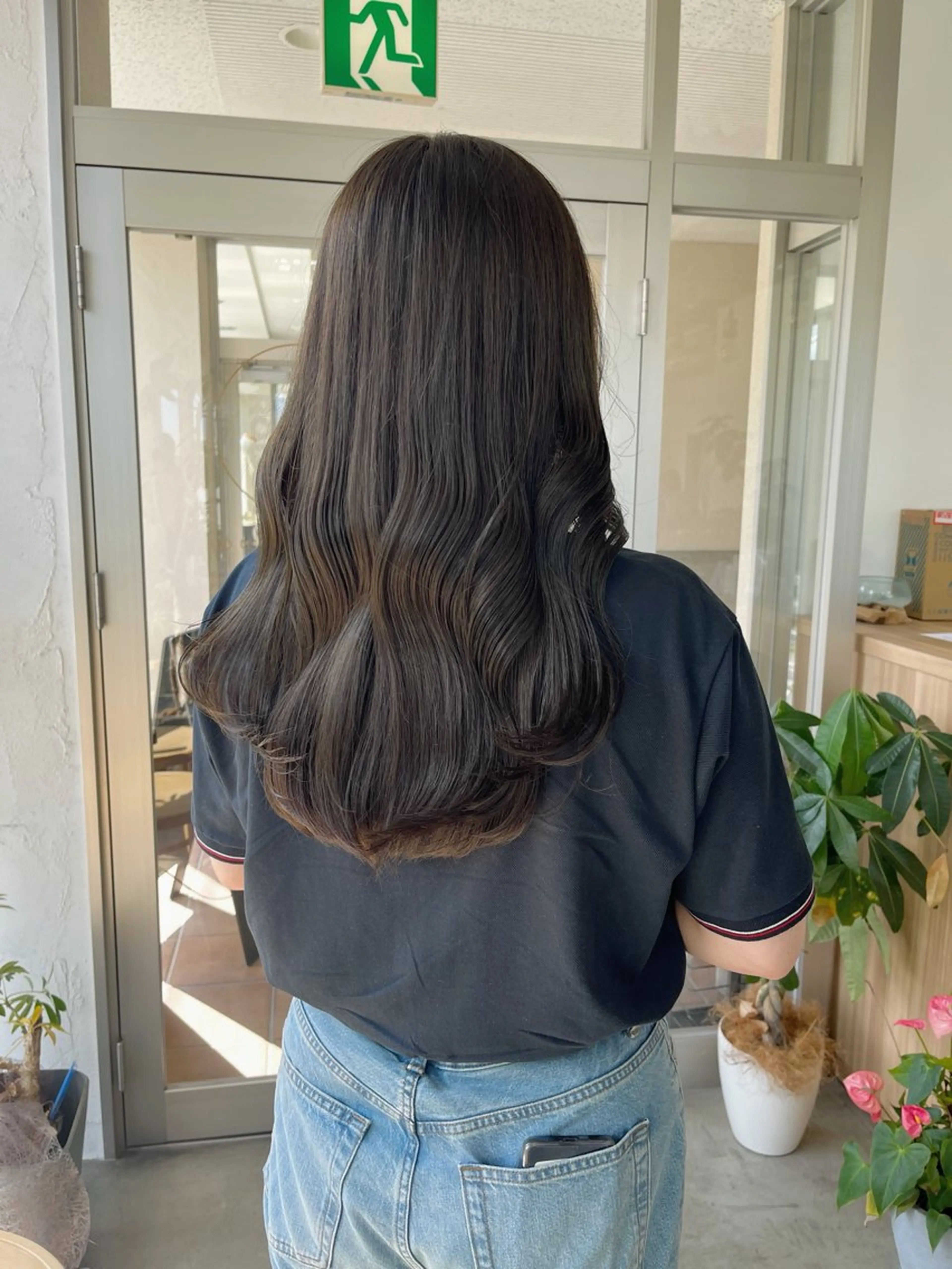 ロング カット ヘアカラー トリートメント 荒川泰輝/オリーブ カラー/透明感カラーのヘアスタイル