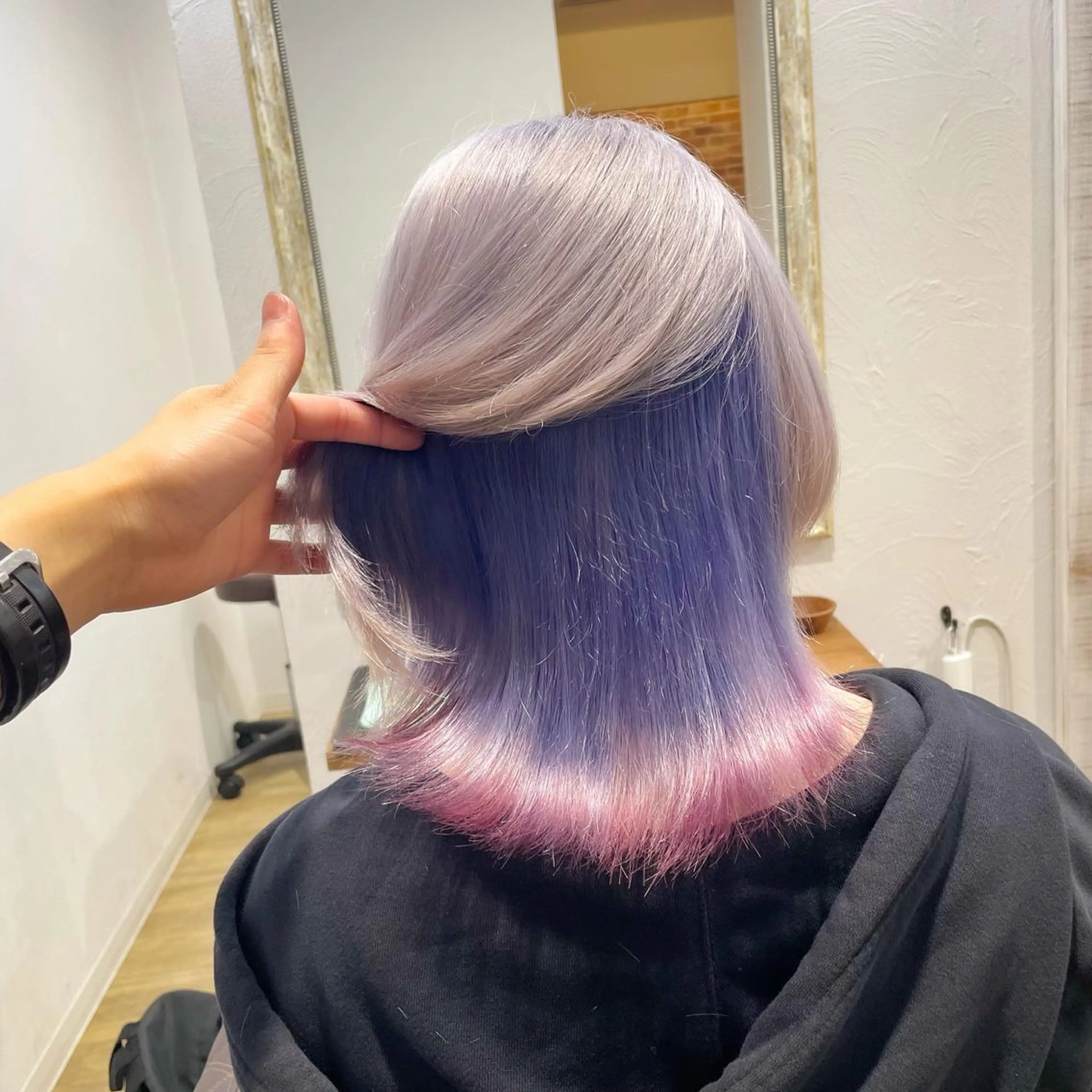 ミディアム カラー 朝倉 海斗のヘアスタイル