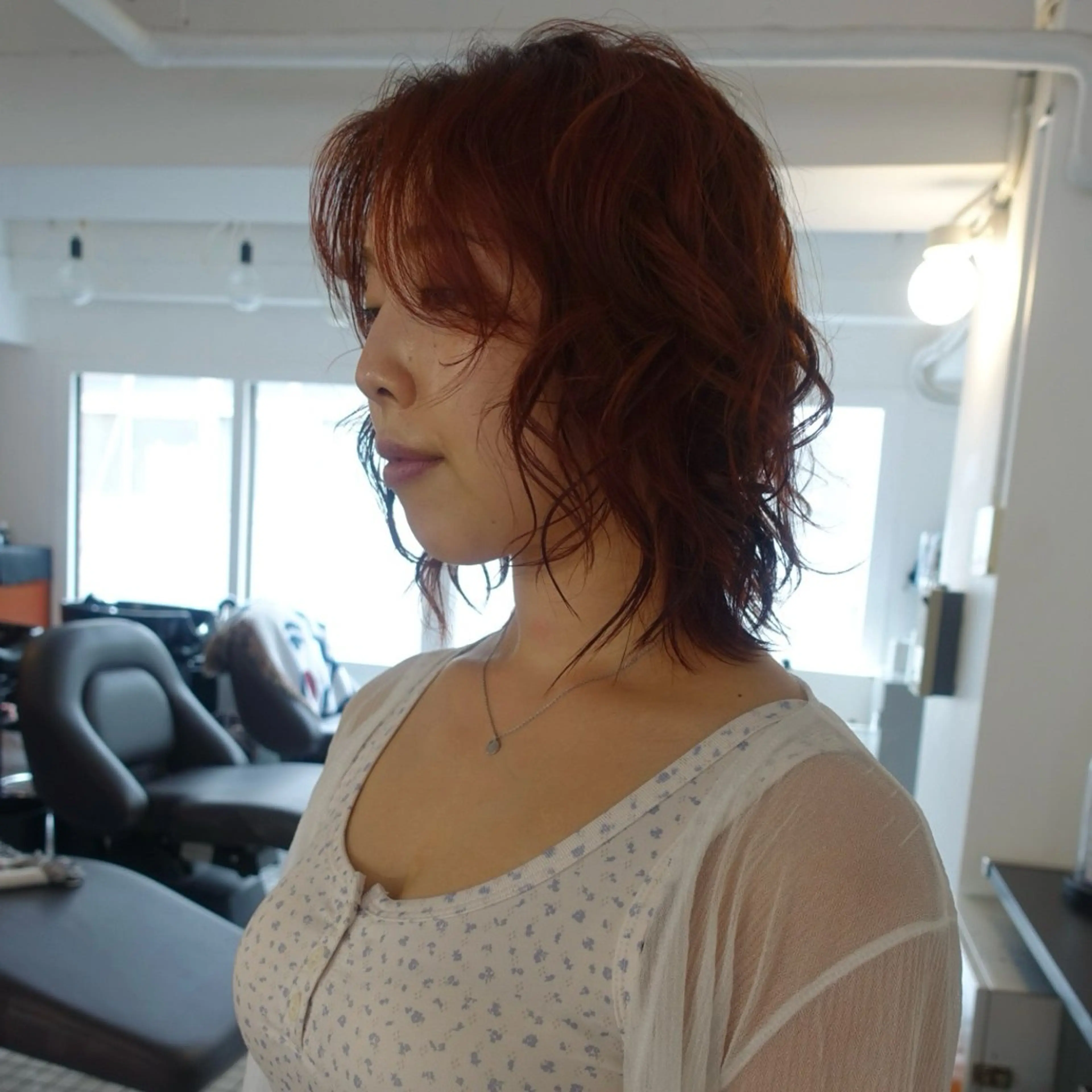 ミディアム カラー ヘアカラー トリートメント ☆RUO☆/レイヤー /ハイトーンのヘアスタイル