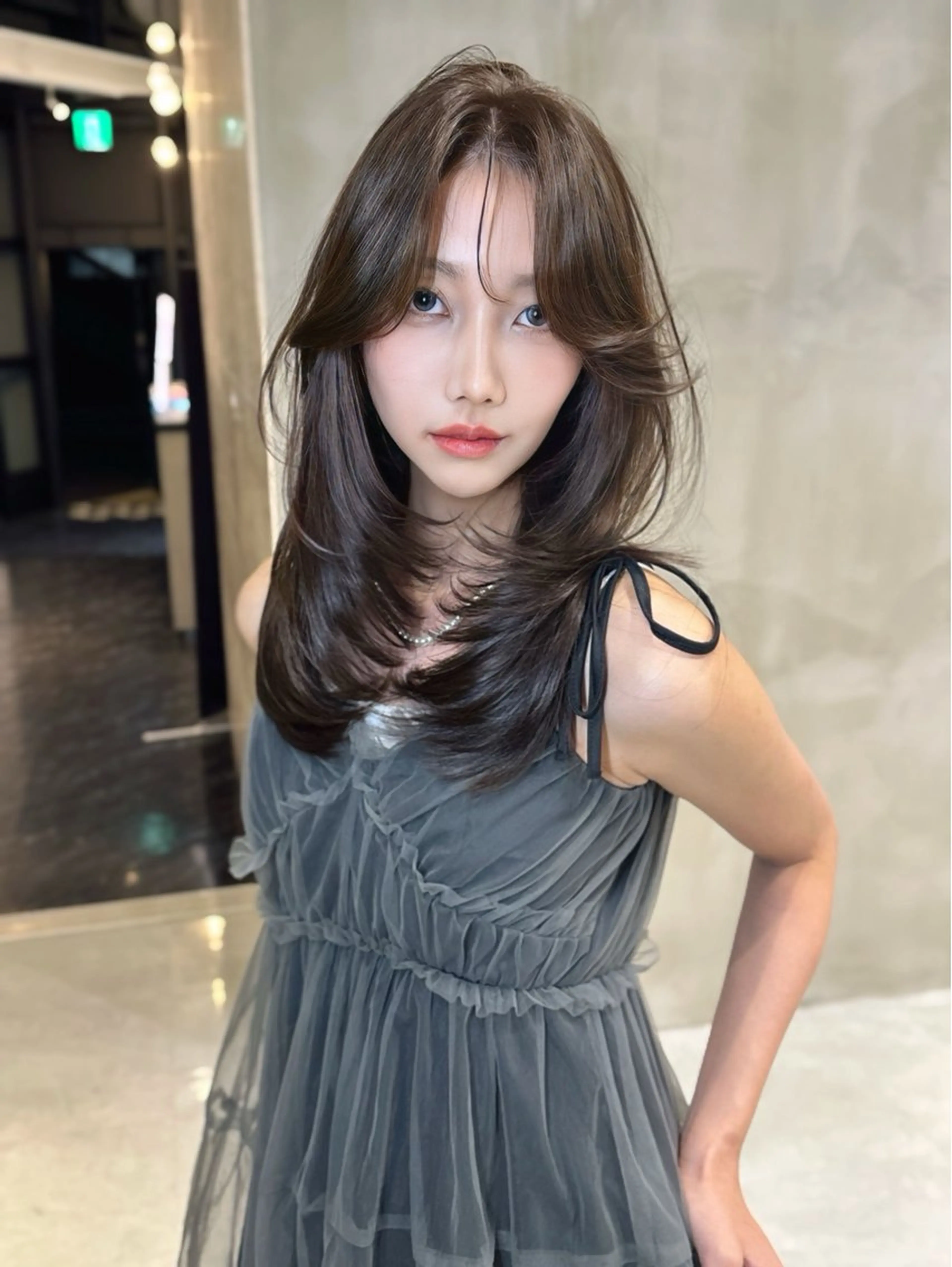 ロング カラー カット ヘアカラー トリートメント 中韓🇨🇳🇰🇷 🤍TAKAHIROのヘアスタイル