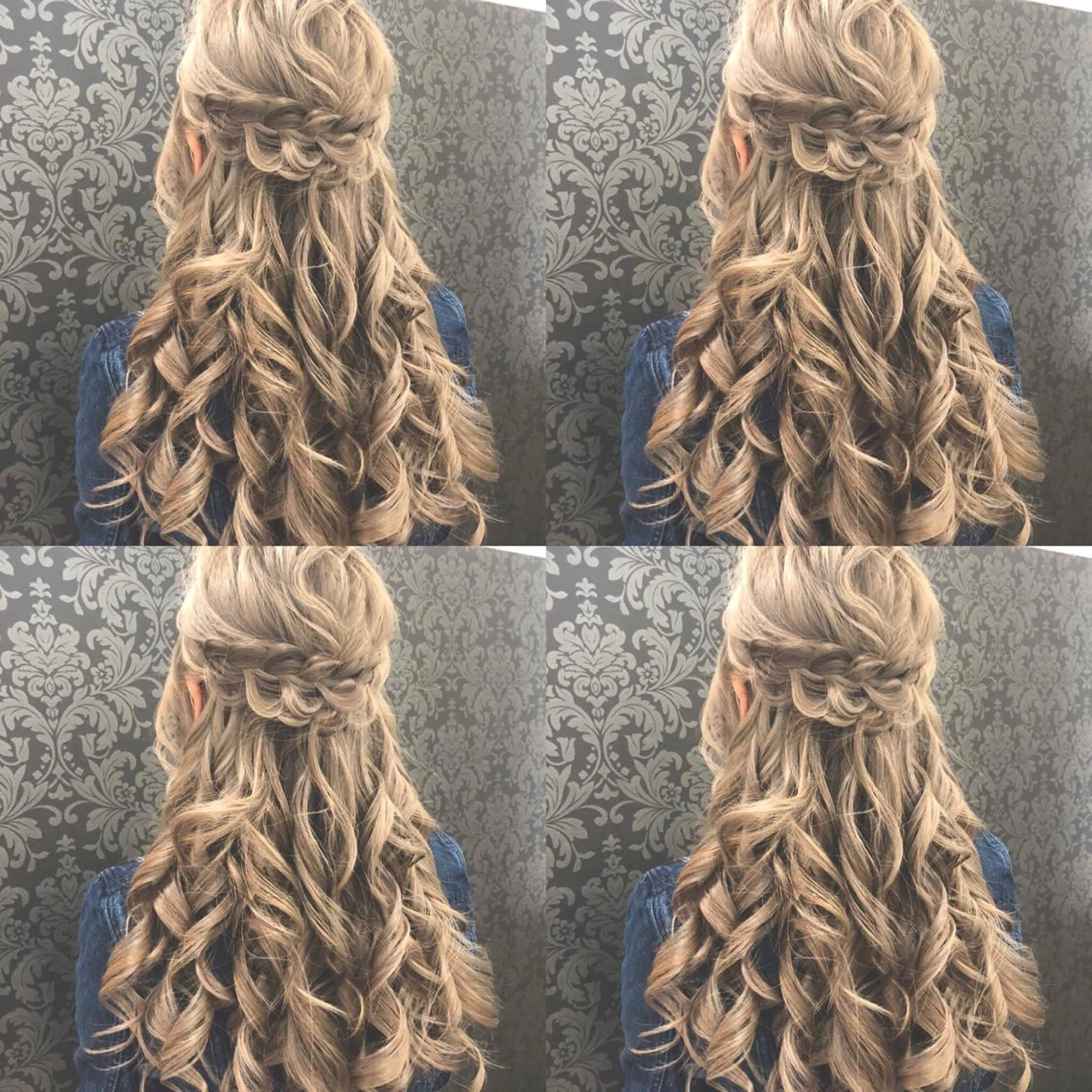 ロング ヘアアレンジ ハーフアップ ヘアセット 🌷MAYU 🌷のヘアスタイル