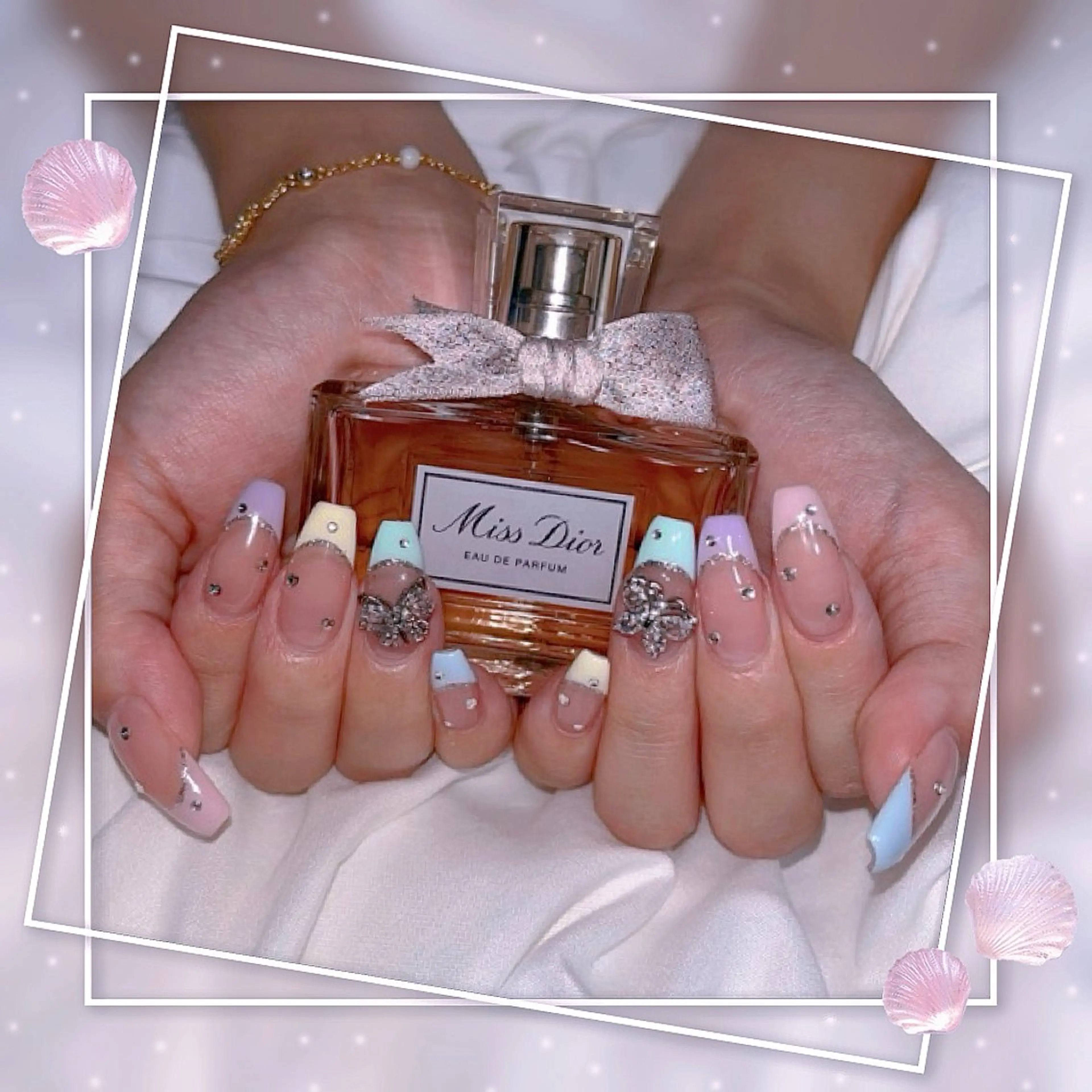 ネイル グラデーション マグネットネイル ピンク ワンホンネイル ハンドネイル Chill Nailsalonのネイルデザイン