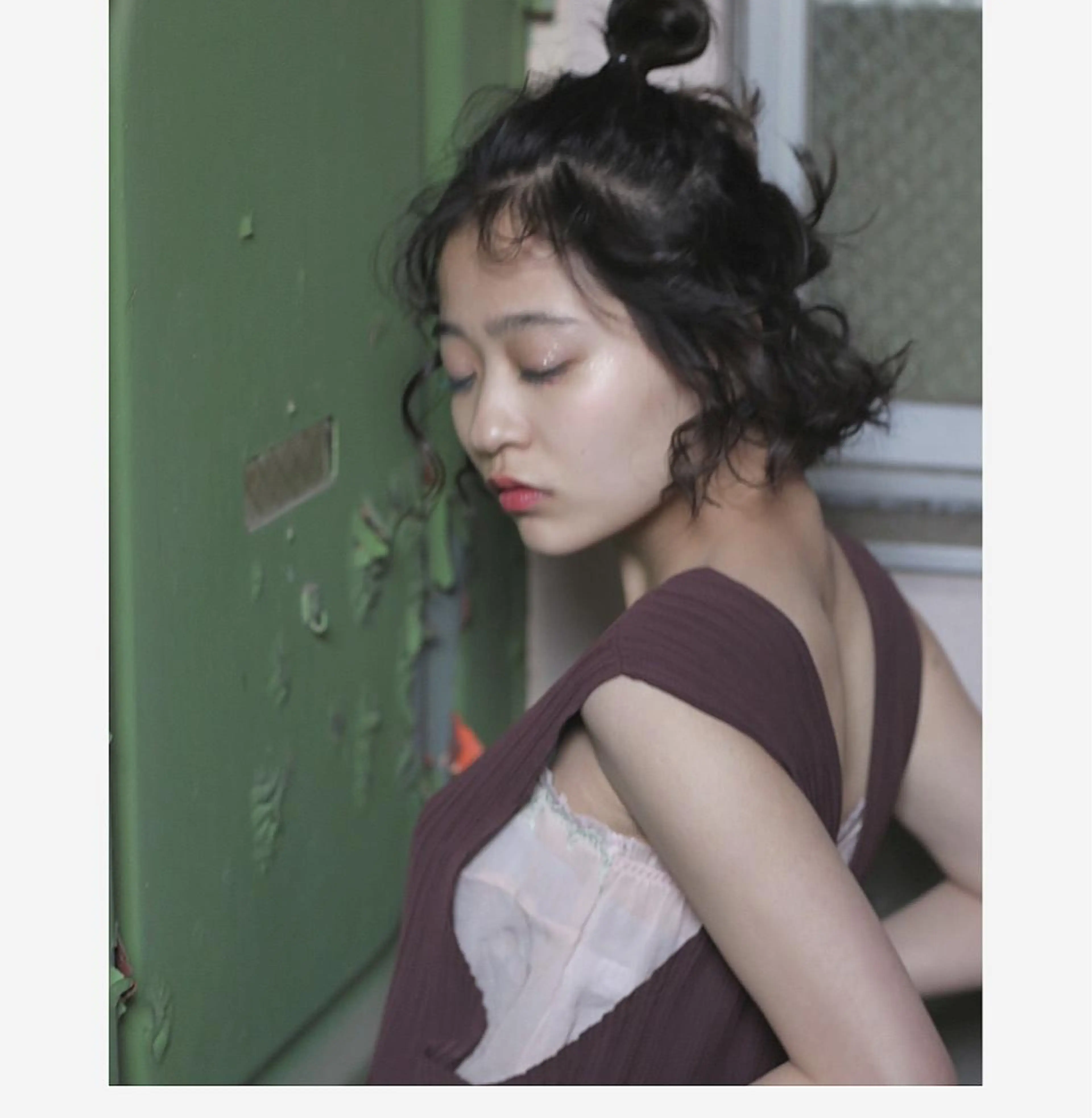 ミディアム パーマ ヘアアレンジ ボブ／レイヤー／艶 🦕risa  森下のヘアスタイル