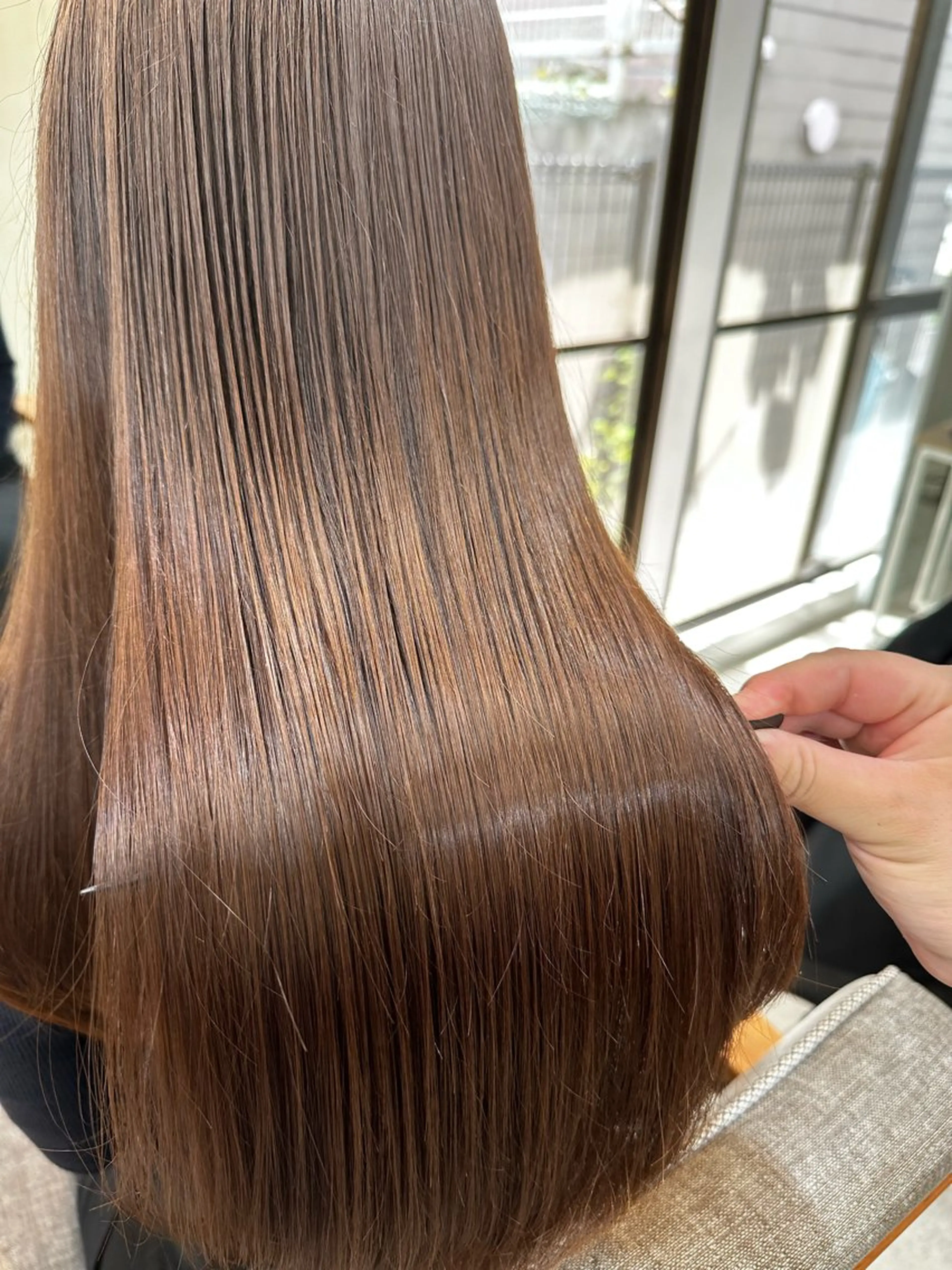 ロング カラー 髪質改善 ヘアカラー トリートメント 髪質改善/レイヤー ストウシンゴのヘアスタイル