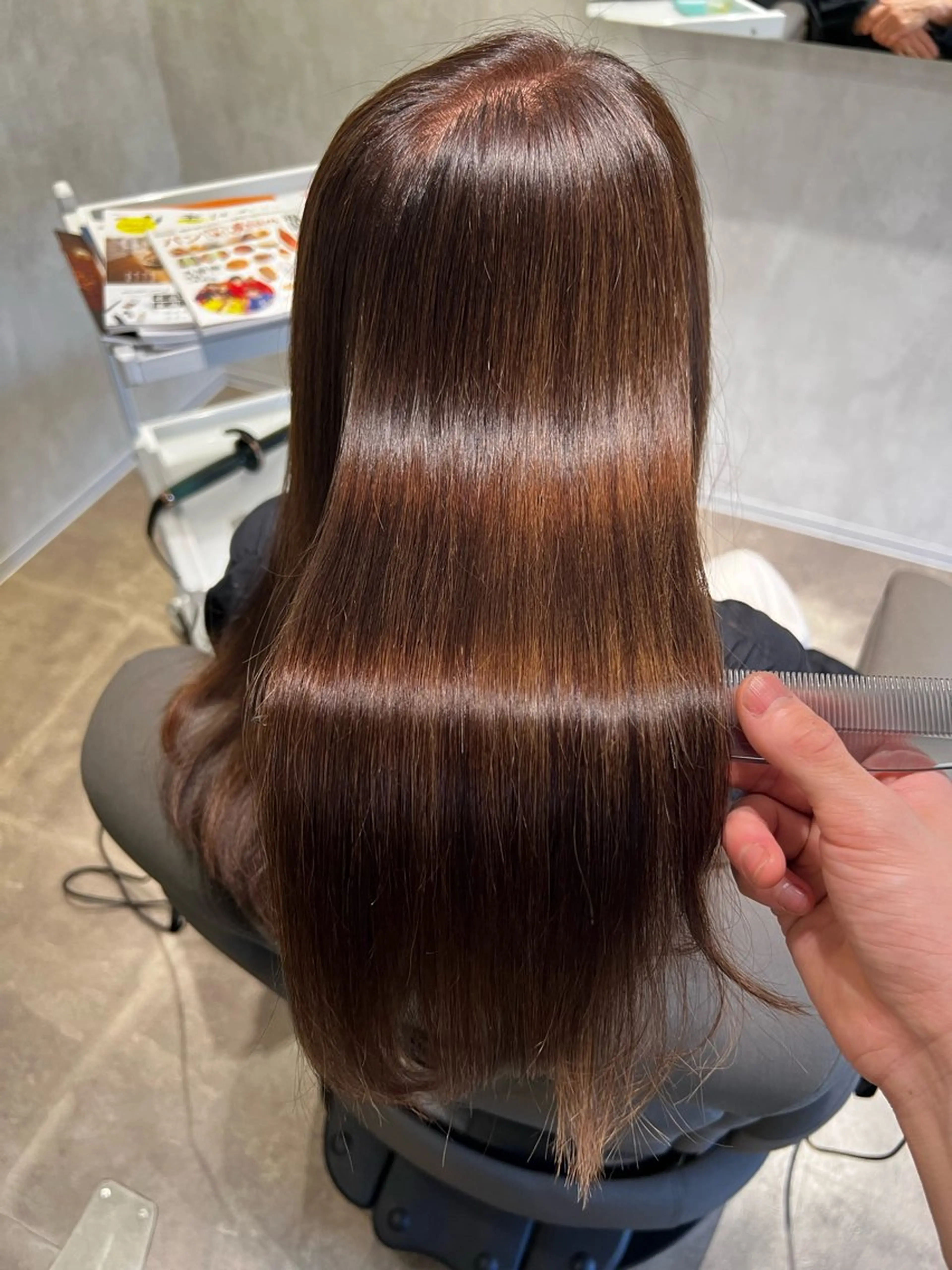 ロング 髪質改善 カット 縮毛矯正 トリートメント 松田卓也🌟美髪矯正 🌟小顔🌟艶髪のヘアスタイル