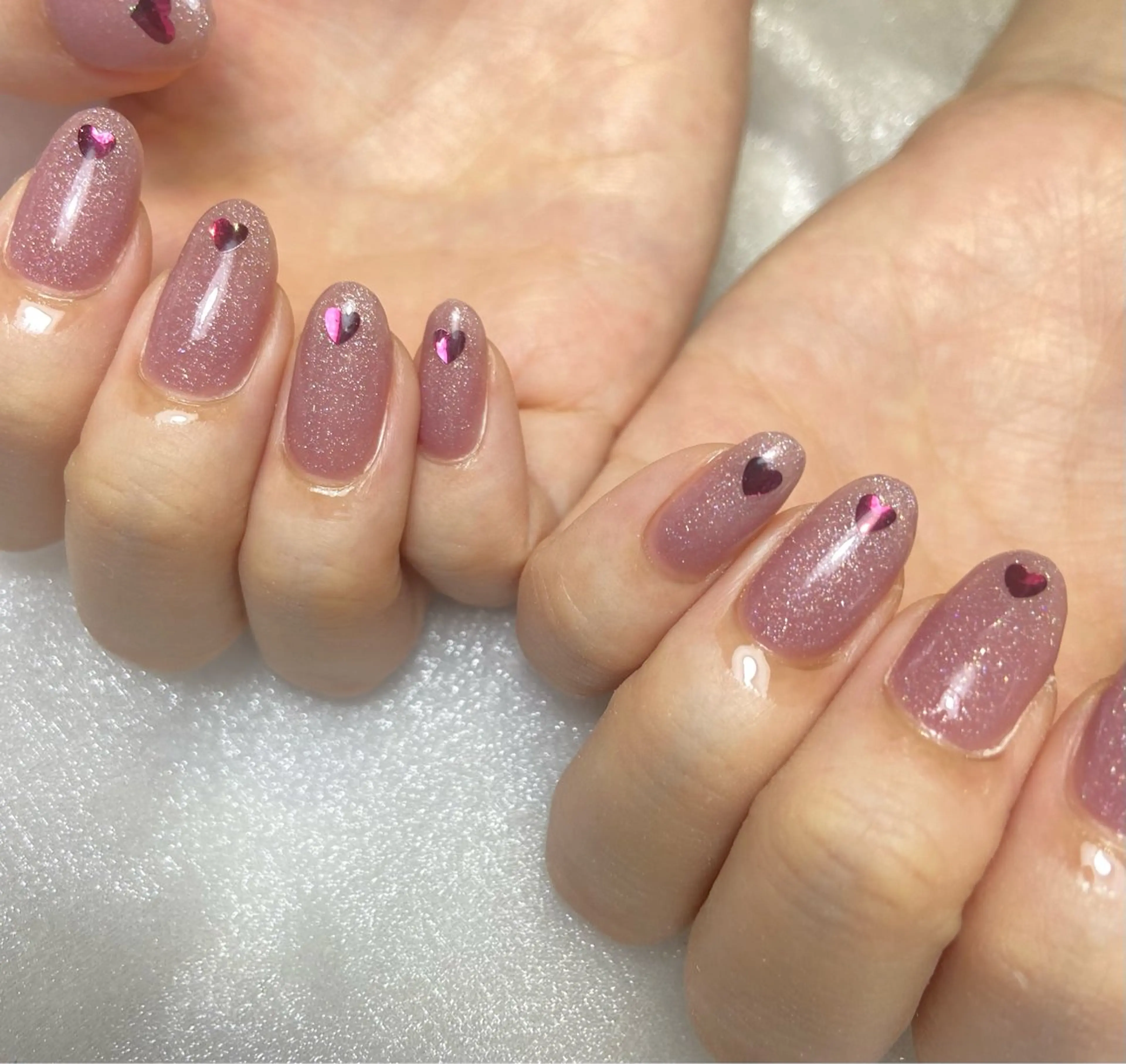 オフ無し★随時変更🫧オフィスネイル/韓国ネイル/ニュアンス/マグネット/トレンド🐰 40種類の中のサンプルよりお選びの写真