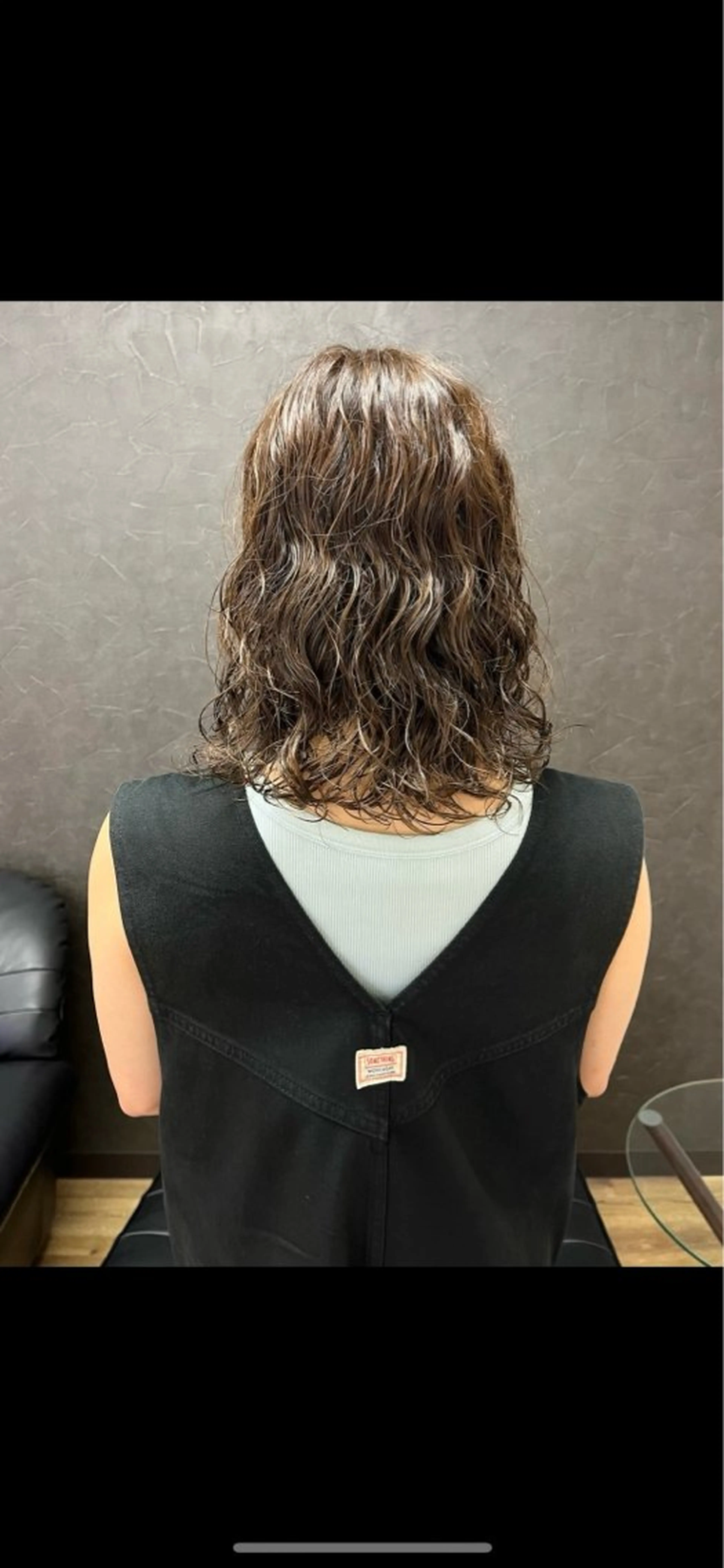 ミディアム パーマ カット パーマ トリートメント nono/パーマ /顔まわりカット🐈のヘアスタイル