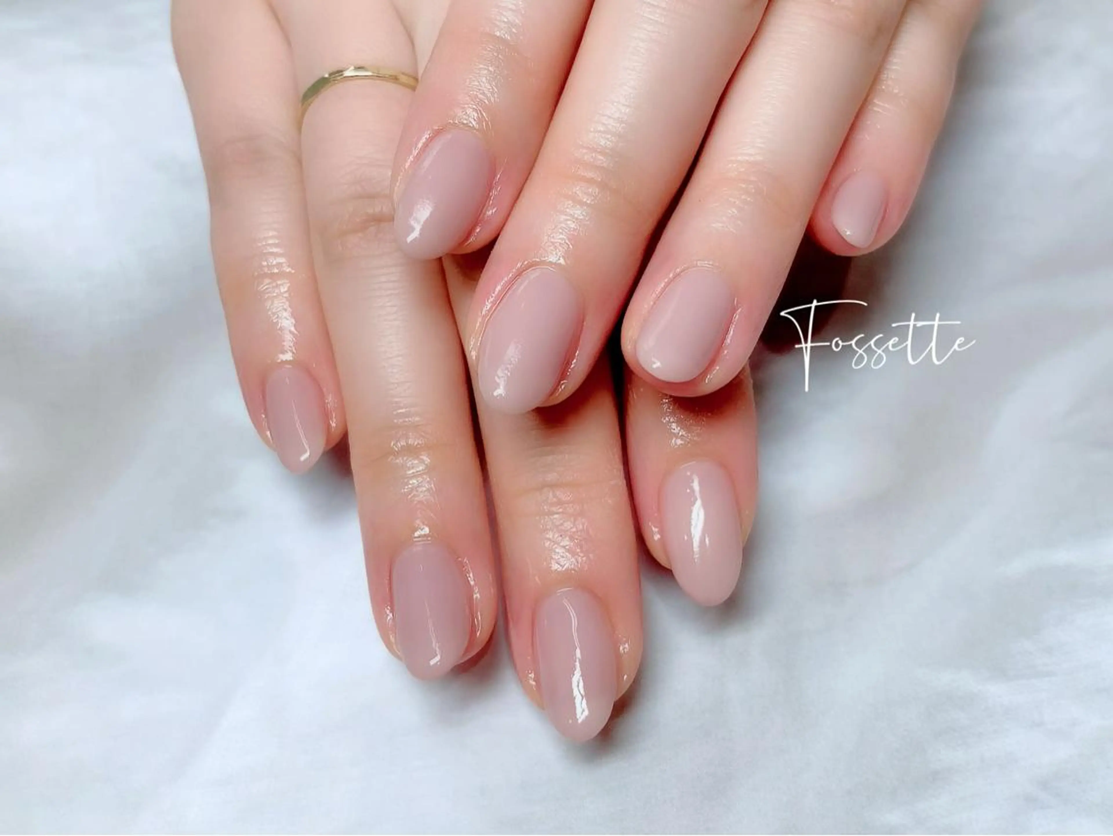 ネイル オフィスネイル ワンカラーネイル シンプルネイル nailsalon Fossetteのネイルデザイン