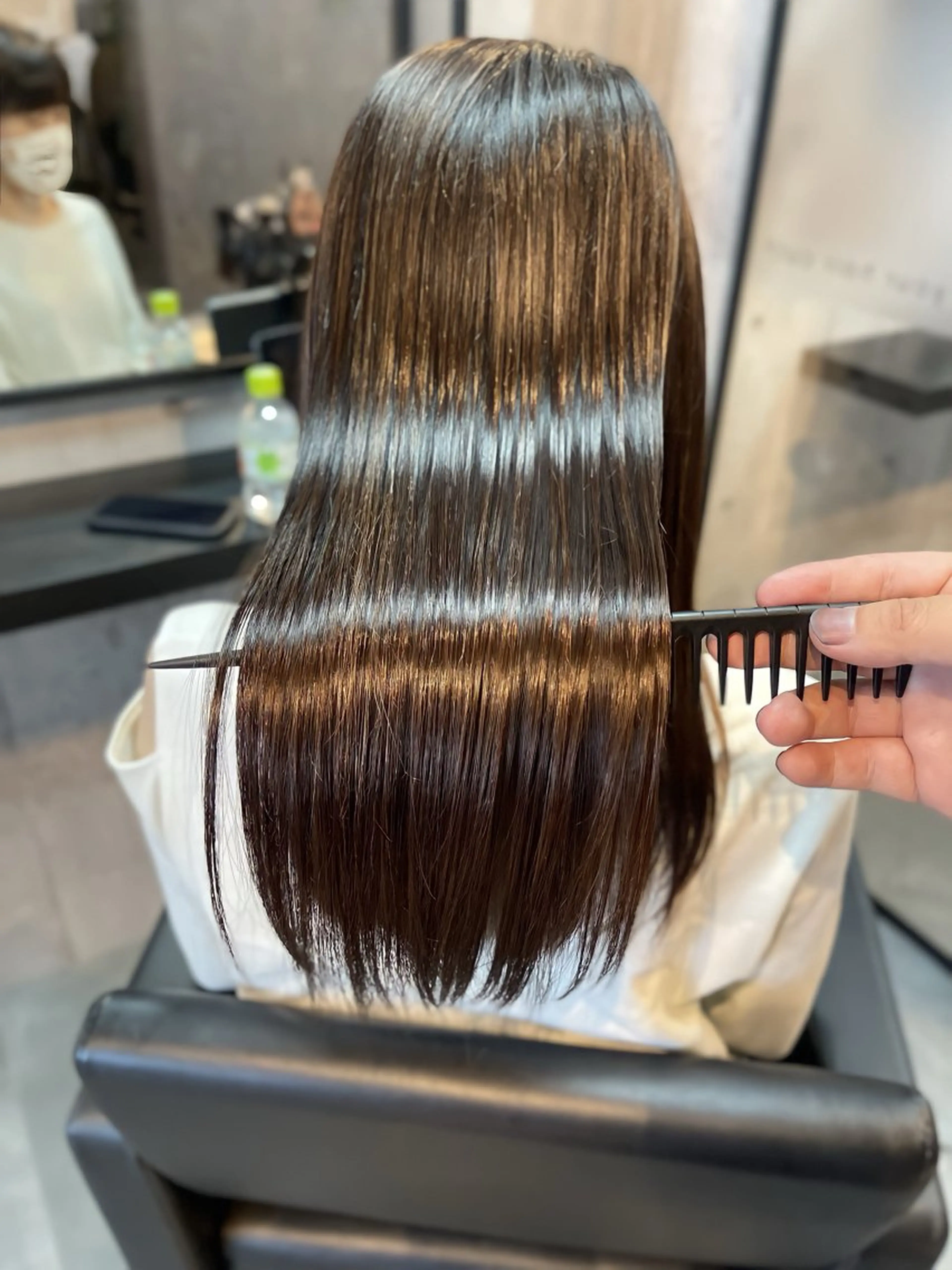 セミロング カラー 髪質改善 トリートメント 酸熱トリートメント 髪質改善縮毛矯正 💍谷口克也のヘアスタイル