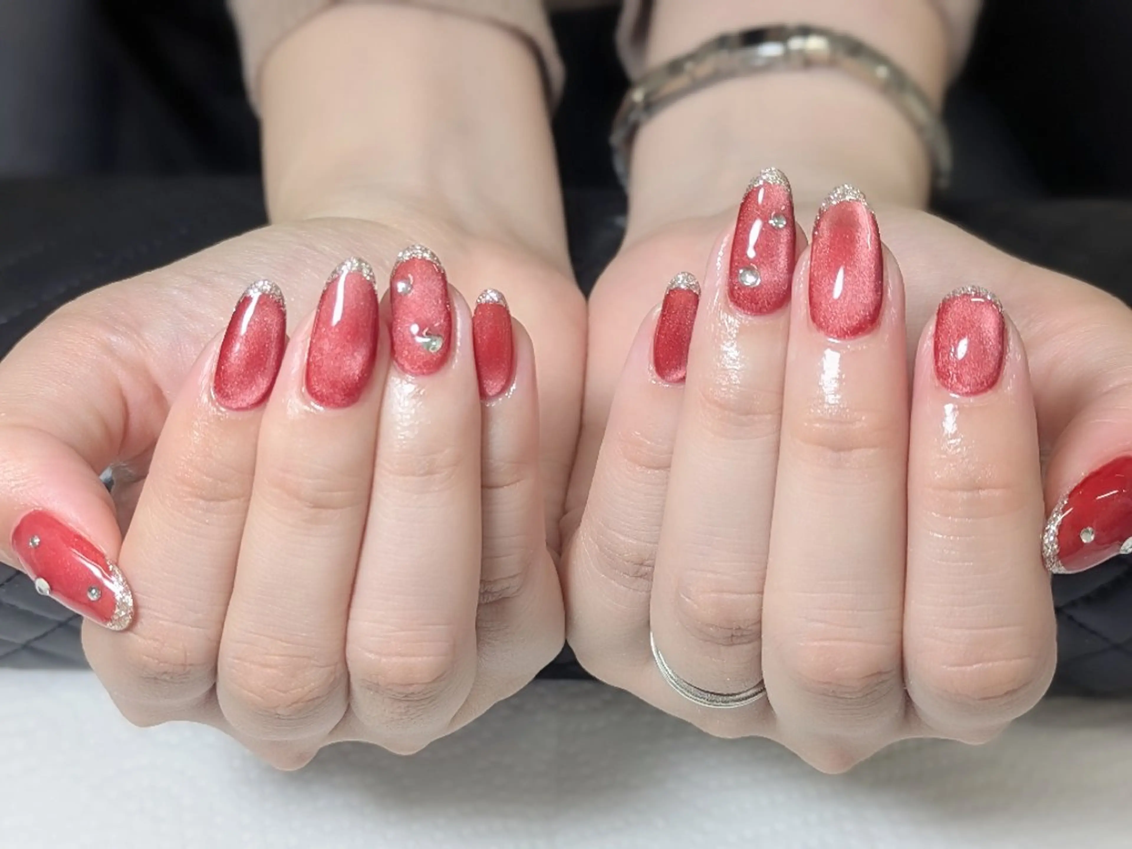 ネイル 冬ネイル クリスマス ハンドネイル hair&nail gumi所属・hair&nail gumiのネイルデザイン