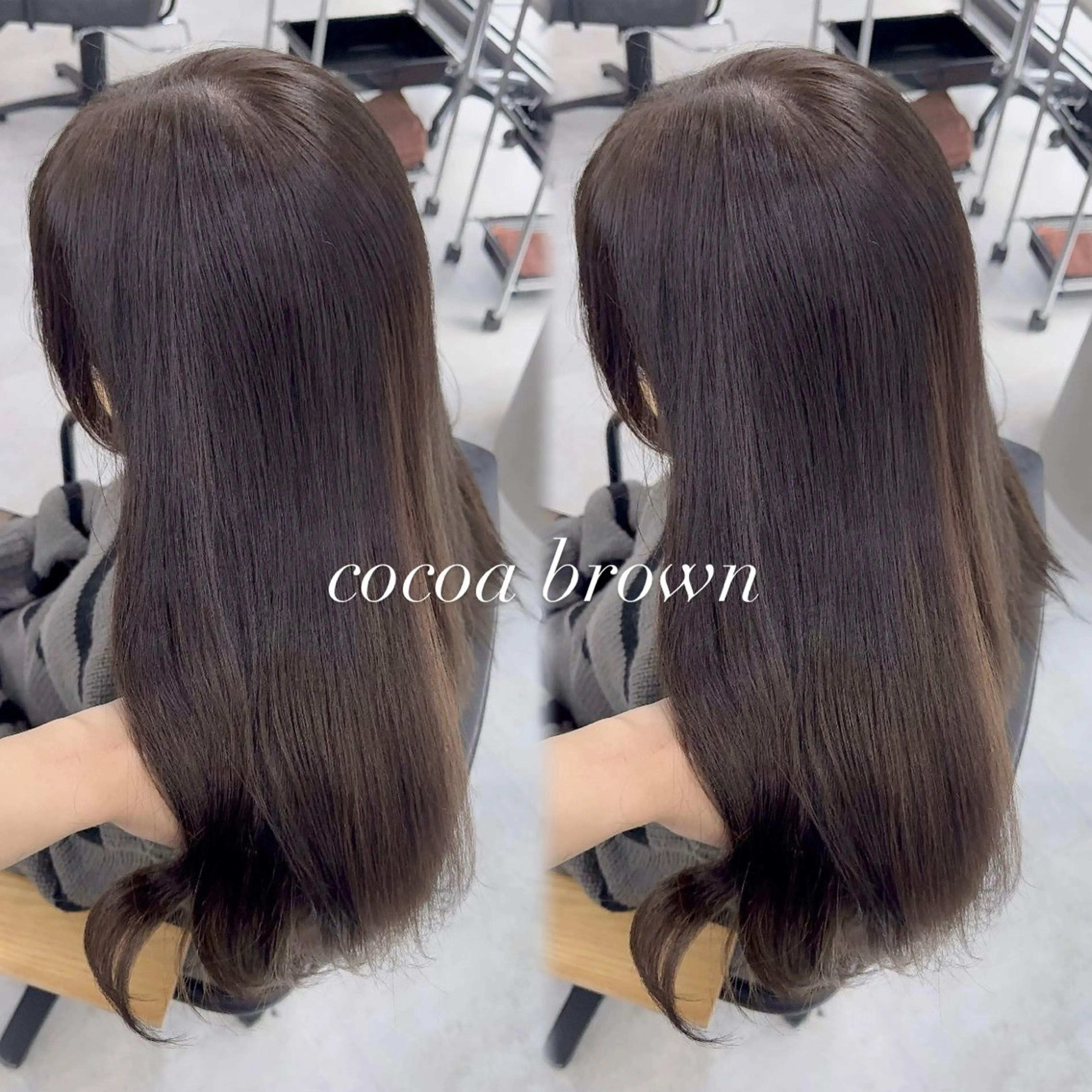 ロング カラー アッシュ アッシュブラウン ベージュカラー 黒髪 ブリーチ カット ヘアカラー トリートメント 赤み無し柔らかカラー 【梅田】madokaのヘアスタイル