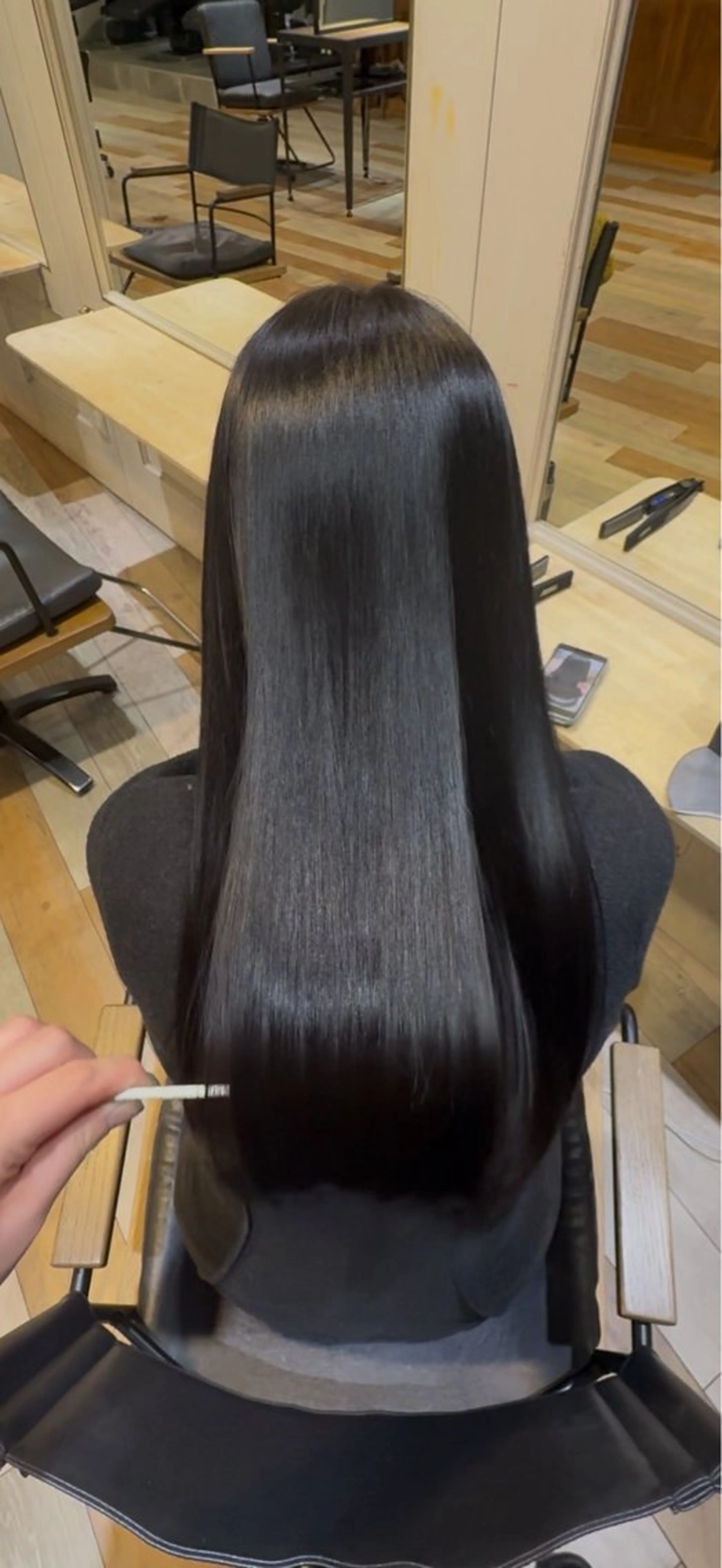 ロング くせ毛 髪質改善 縮毛矯正 トリートメント 酸熱トリートメント トリートメント LOVELEY所属・ゆうな🎀/池袋 /LOVELEYのヘアスタイル